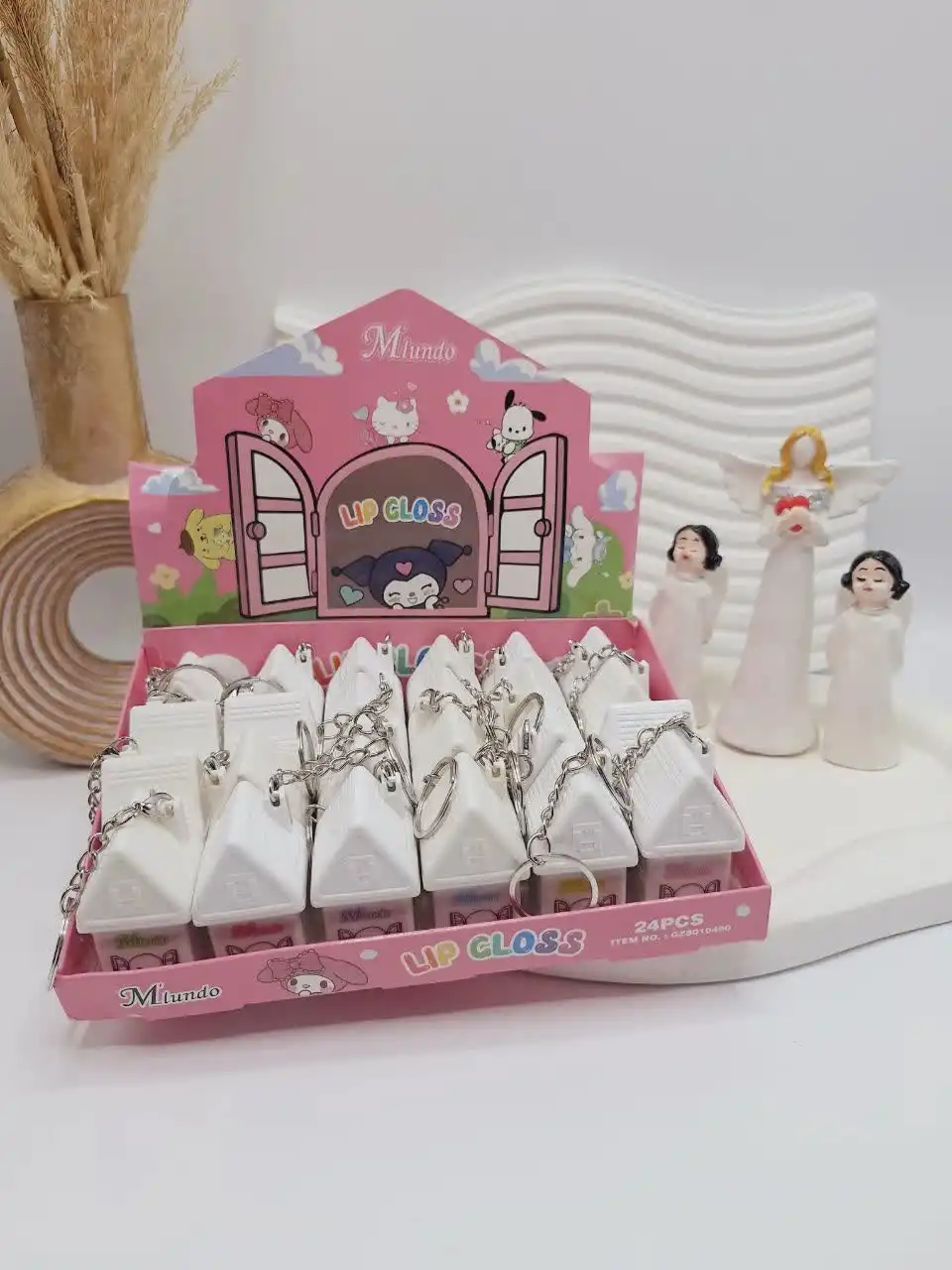 لیپ گلاس طرح خانه کرومی برند Mundo کد 10490