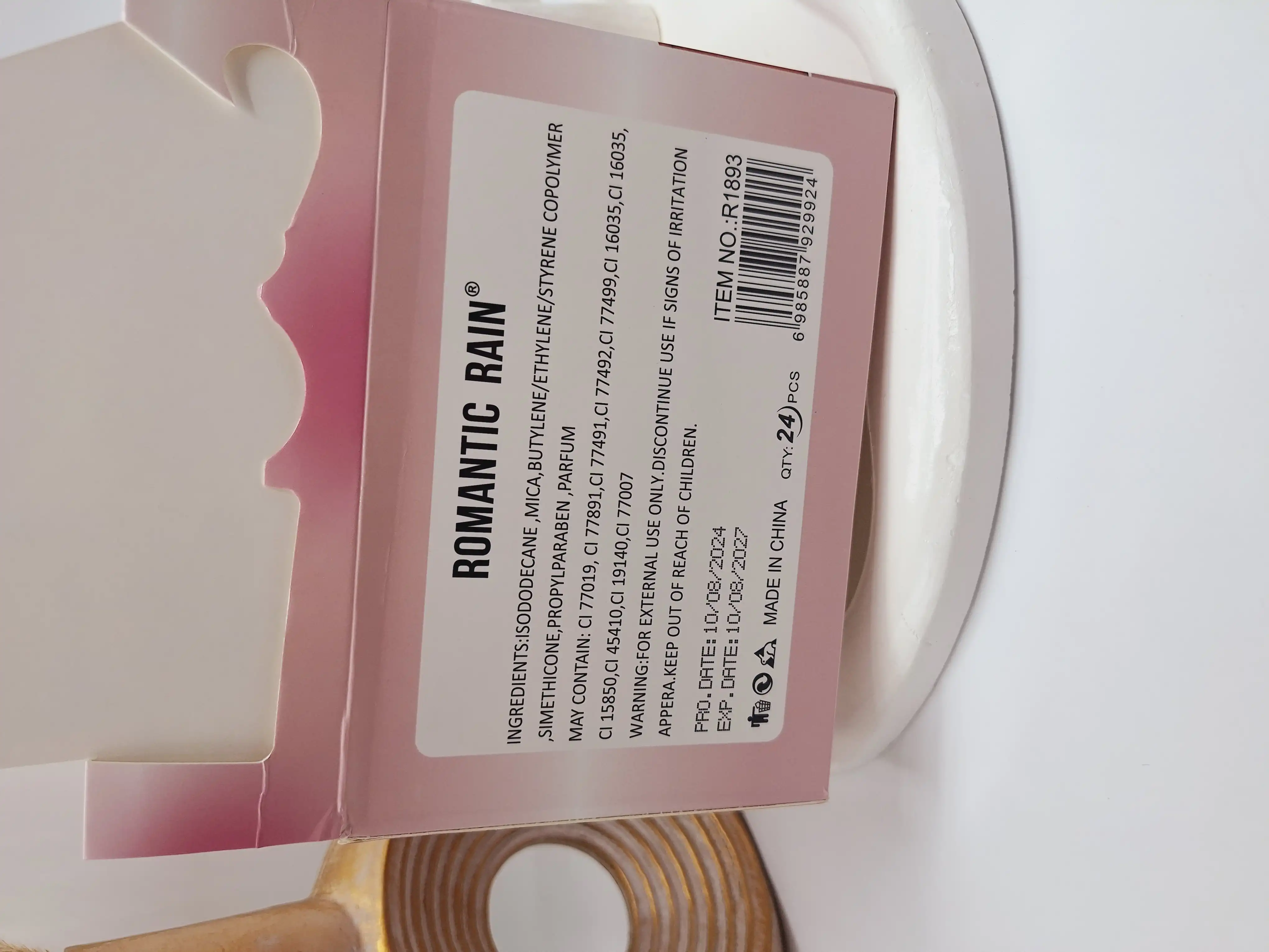 لیپ گلاس خیس طرح خرس کیوت برند ROMANTIC RAIN کد 1893