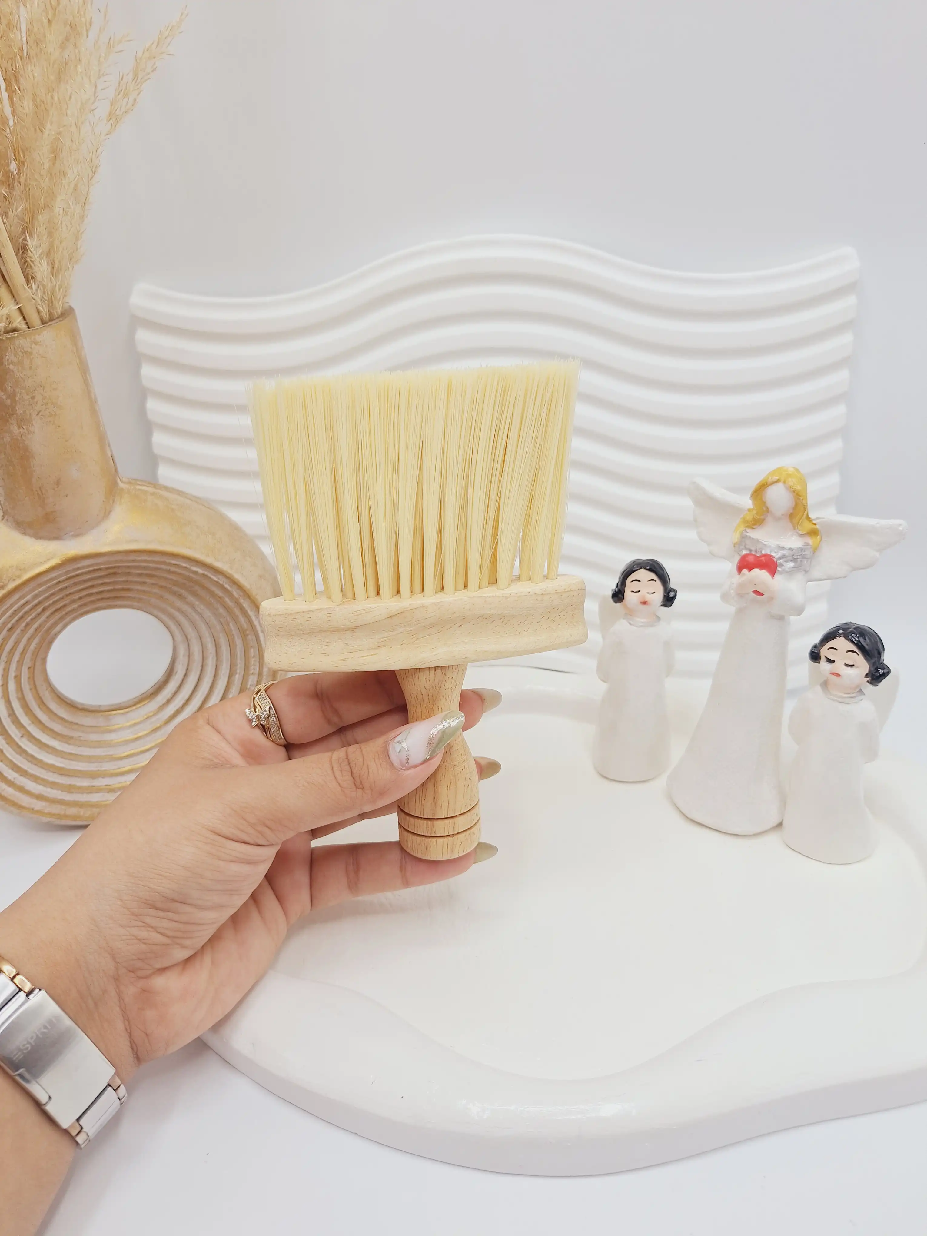 موپران دسته چوبی آرایشگاهی