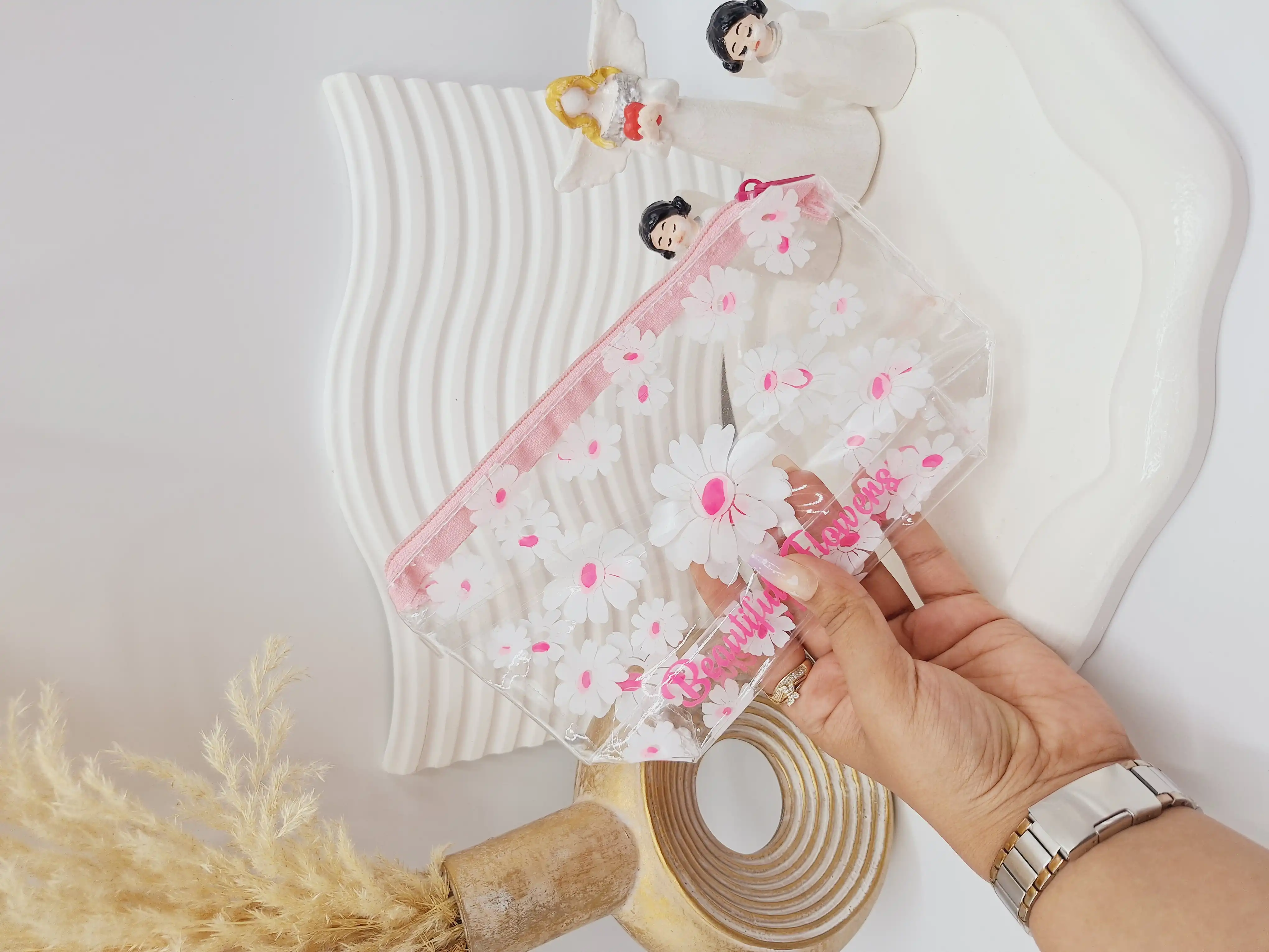 کیف طلقی با کیفیت و ترند طرح گل بهاری