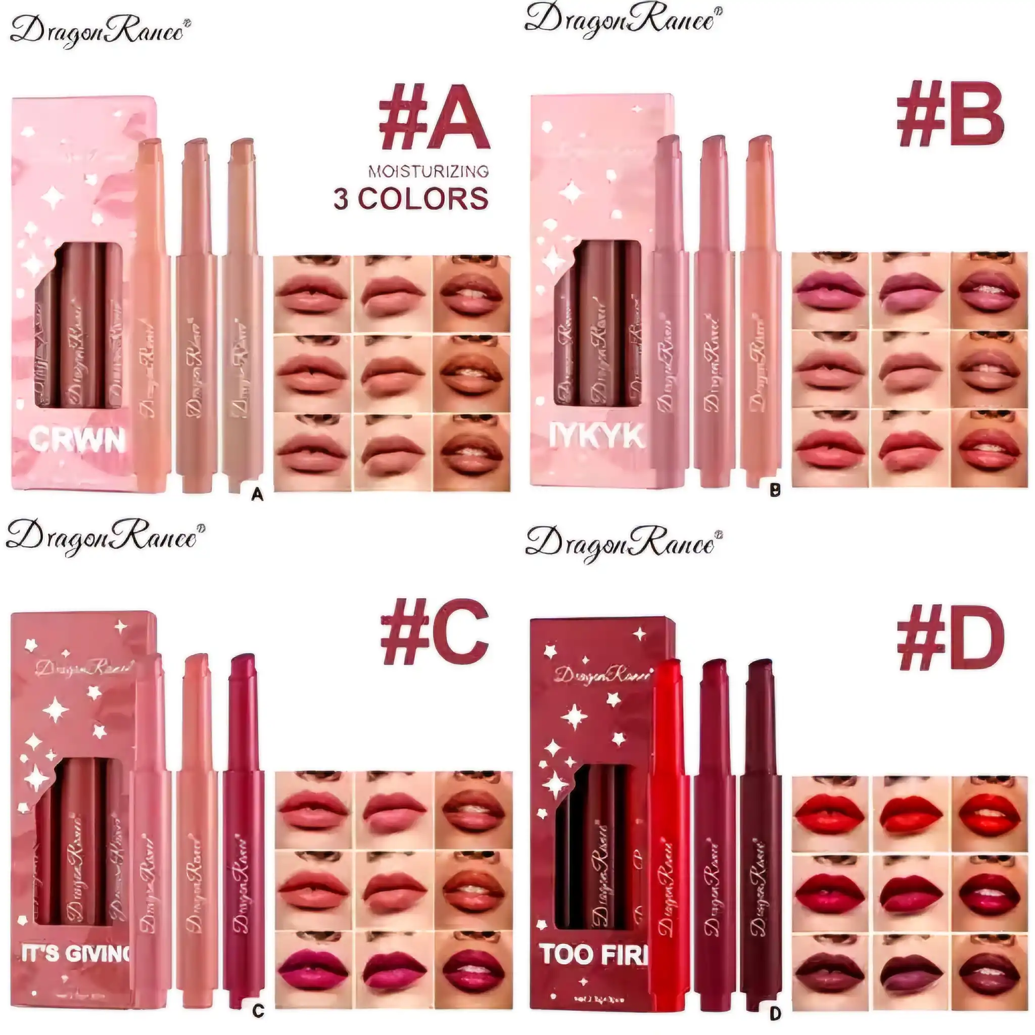 پک لیپ گلاس ( لیپ پلامپر ) دراگون رانی سه عددی کد D8017