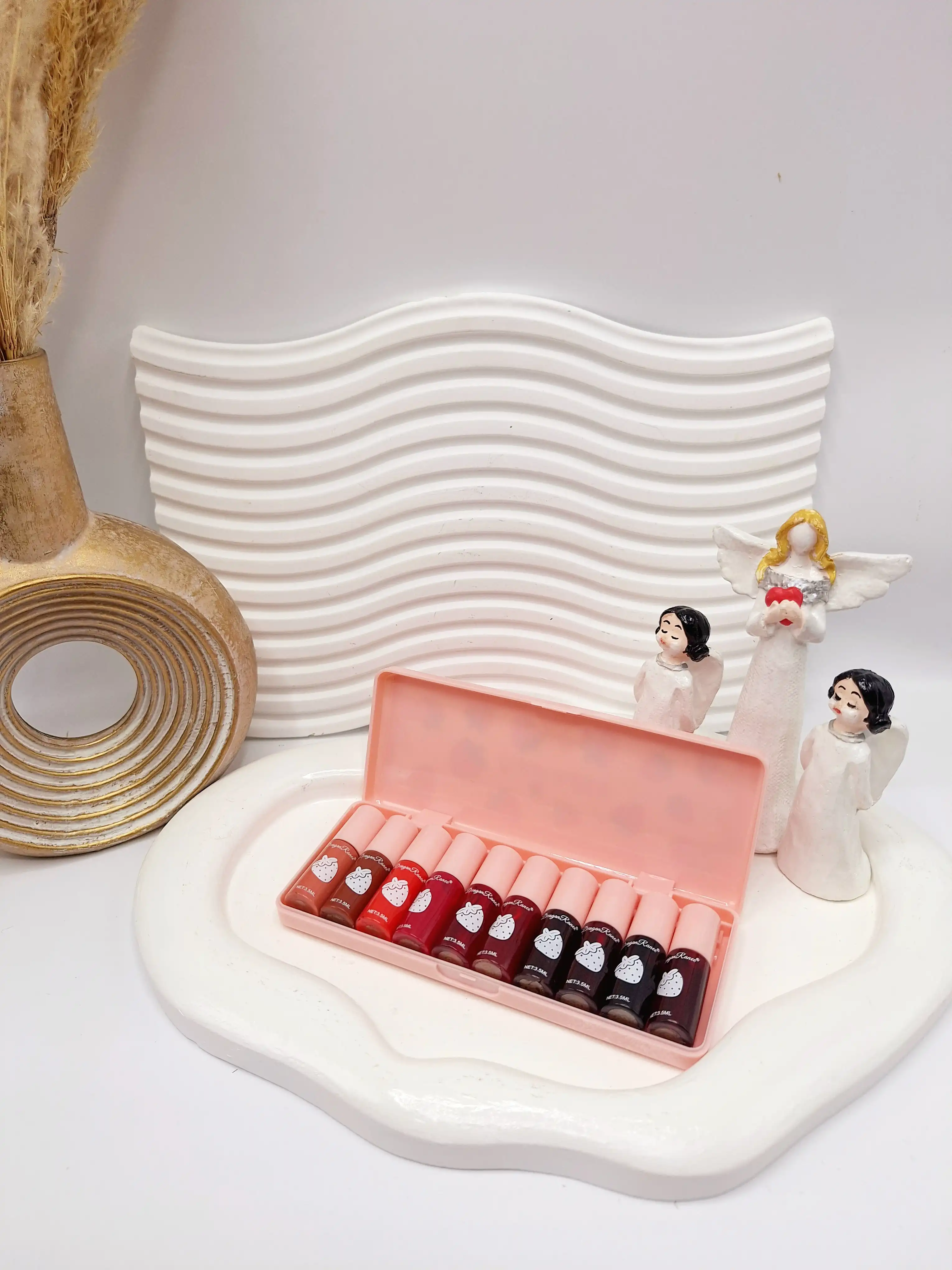 پک ده تایی تینت لب و رژلب توت فرنگی برند دراگون رانی کد R122