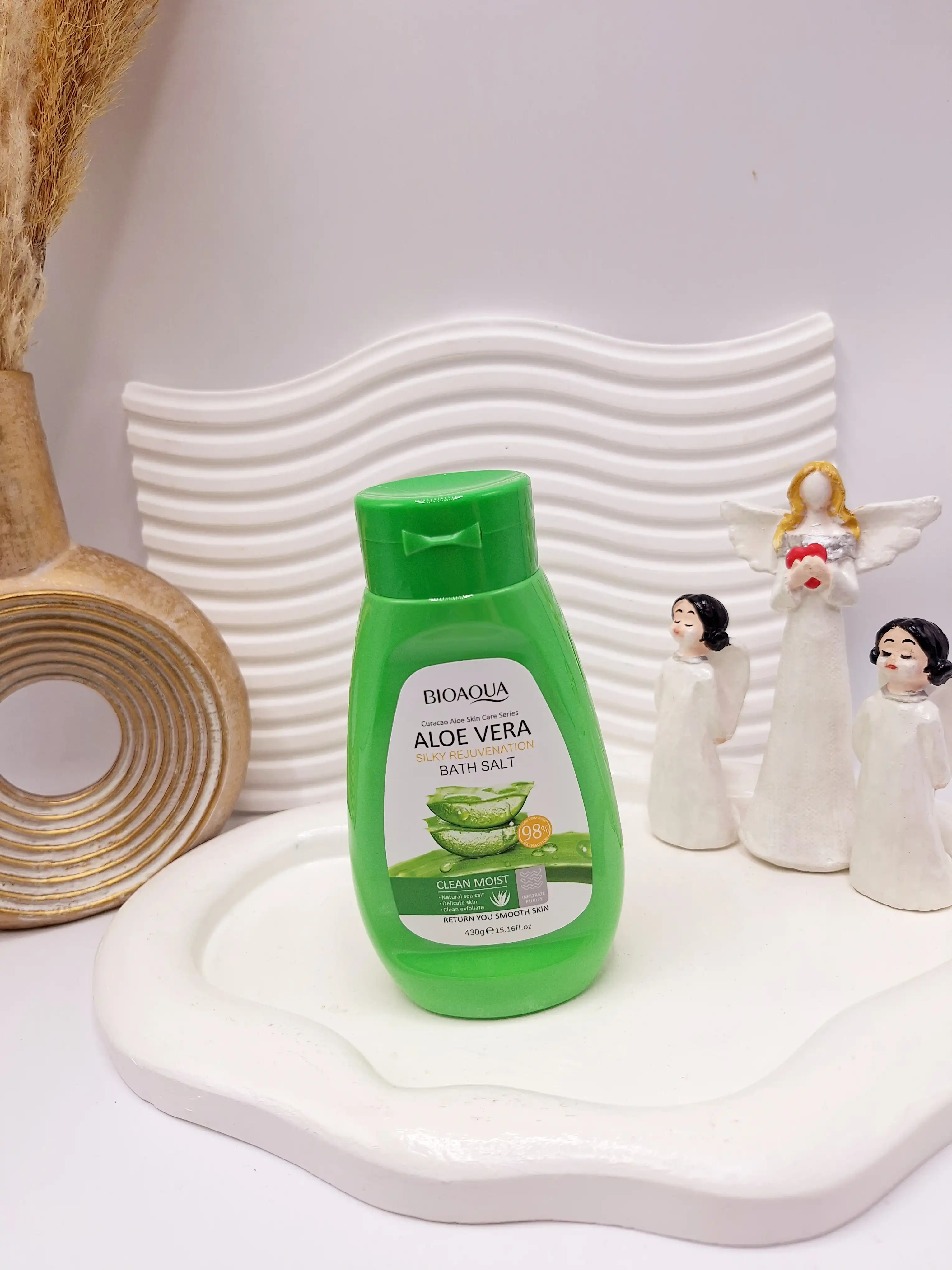 نمک بدن آلوئه ورا حجم 430 گرم برند بیوآکوا کد 4441