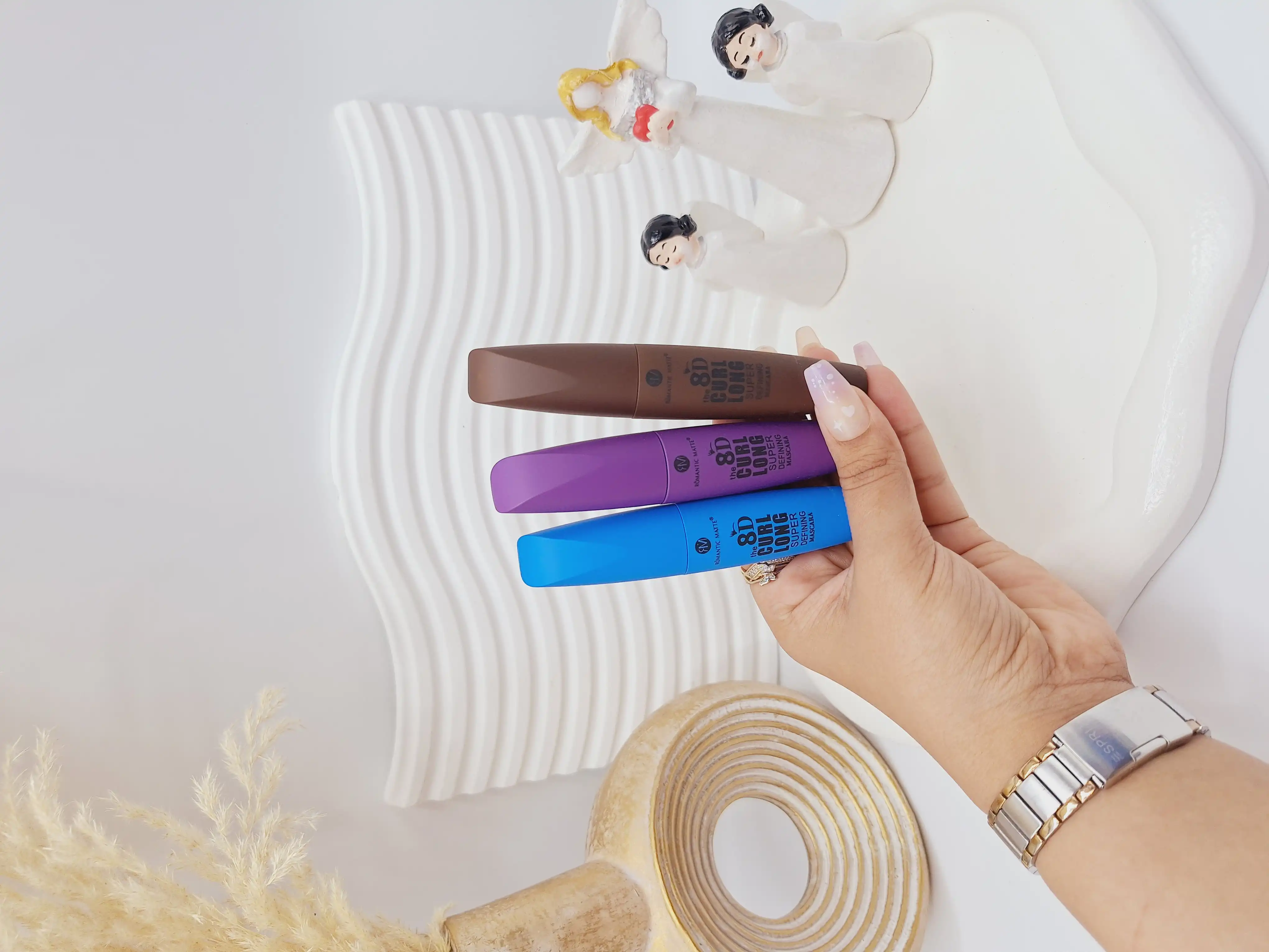 ریمل رنگی 8 بعدی جذاب و ترند برند رومانتیک مات کد 8557