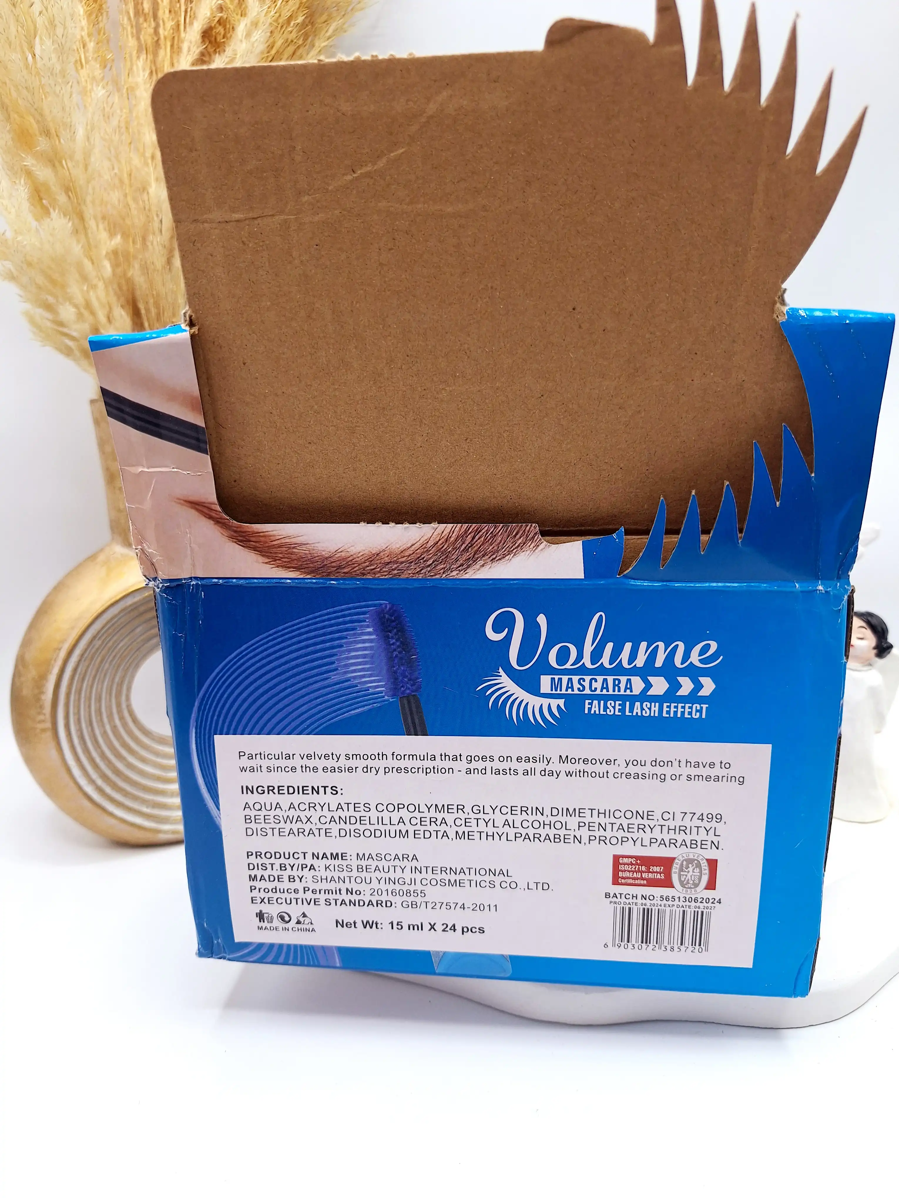 ریمل رنگ آبی پوکه گلیتری برند کاریته کد 56513