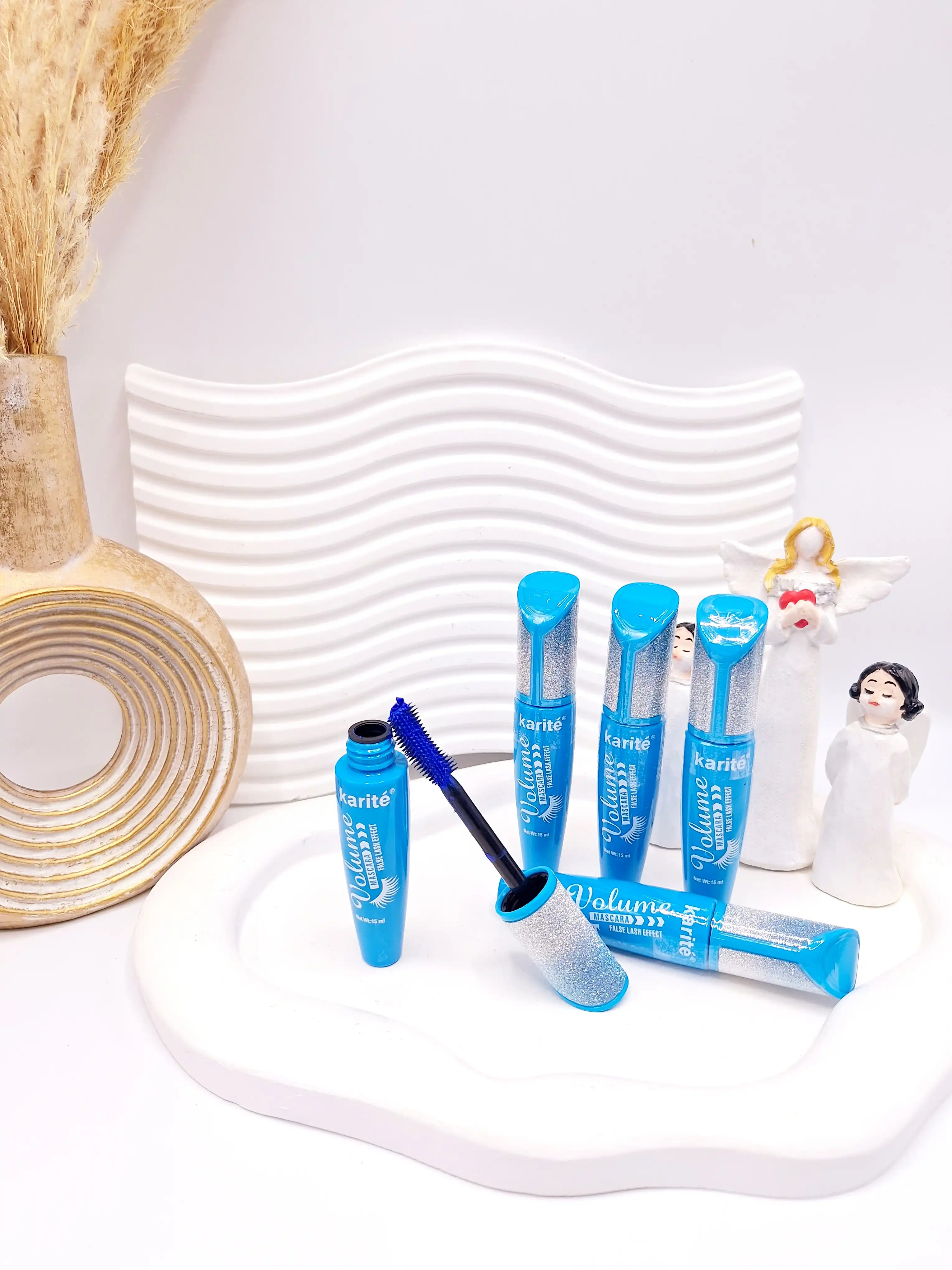 ریمل رنگ آبی پوکه گلیتری برند کاریته کد 56513