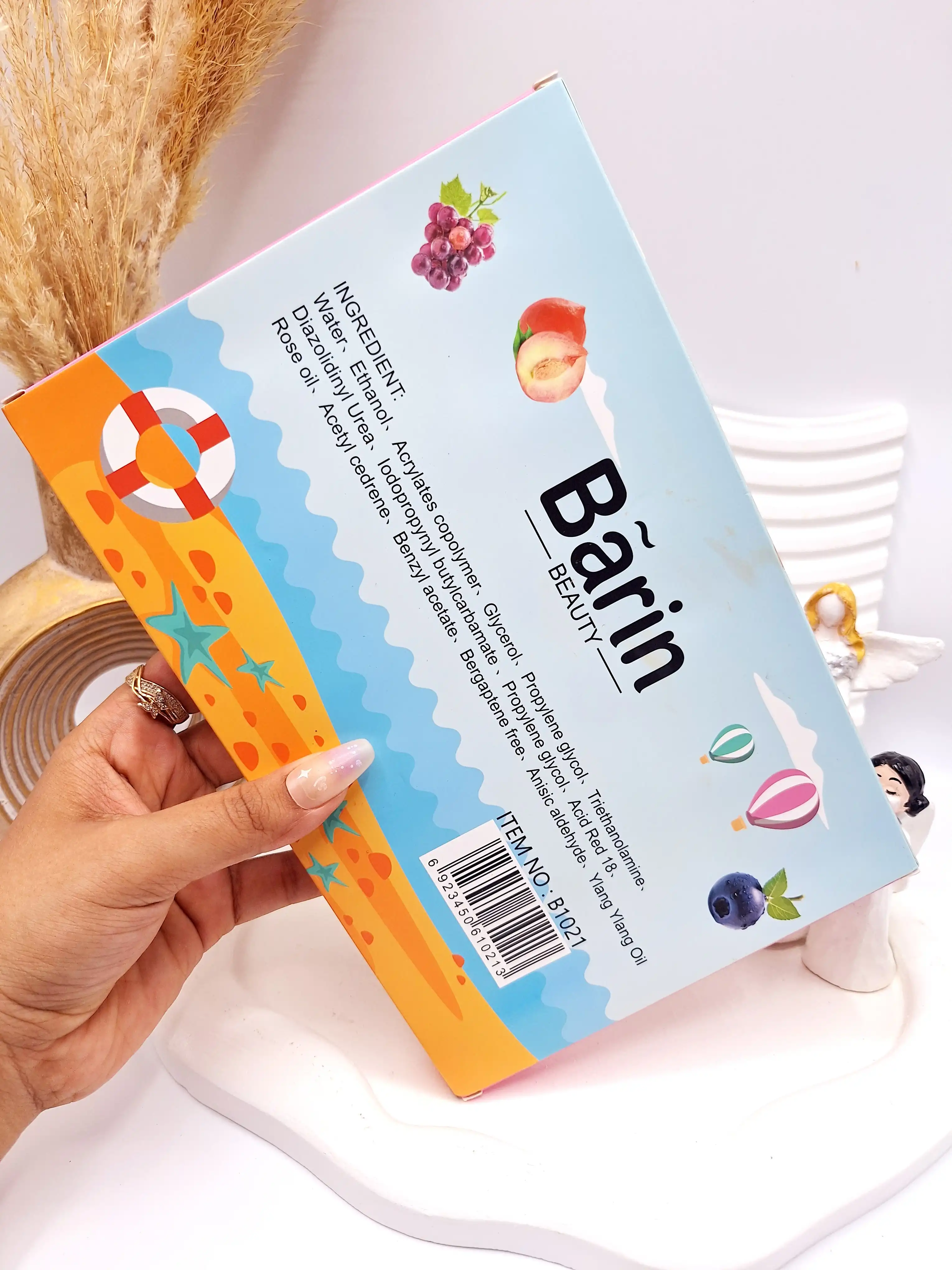 تینت لب بستنی میوه ای برند Barin کد B1021