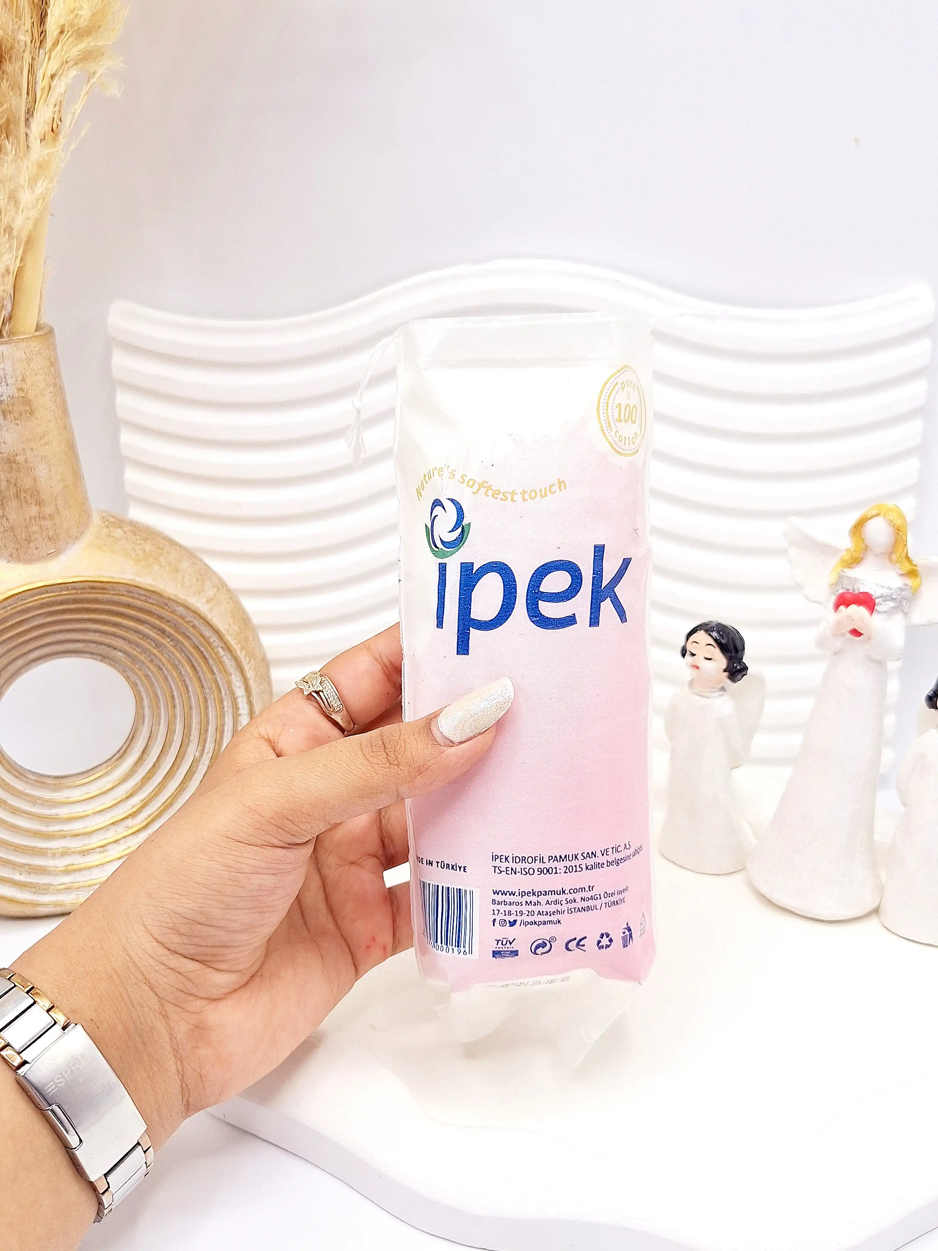 پد آرایش پاک کن 70عددی برند ipek کد 196