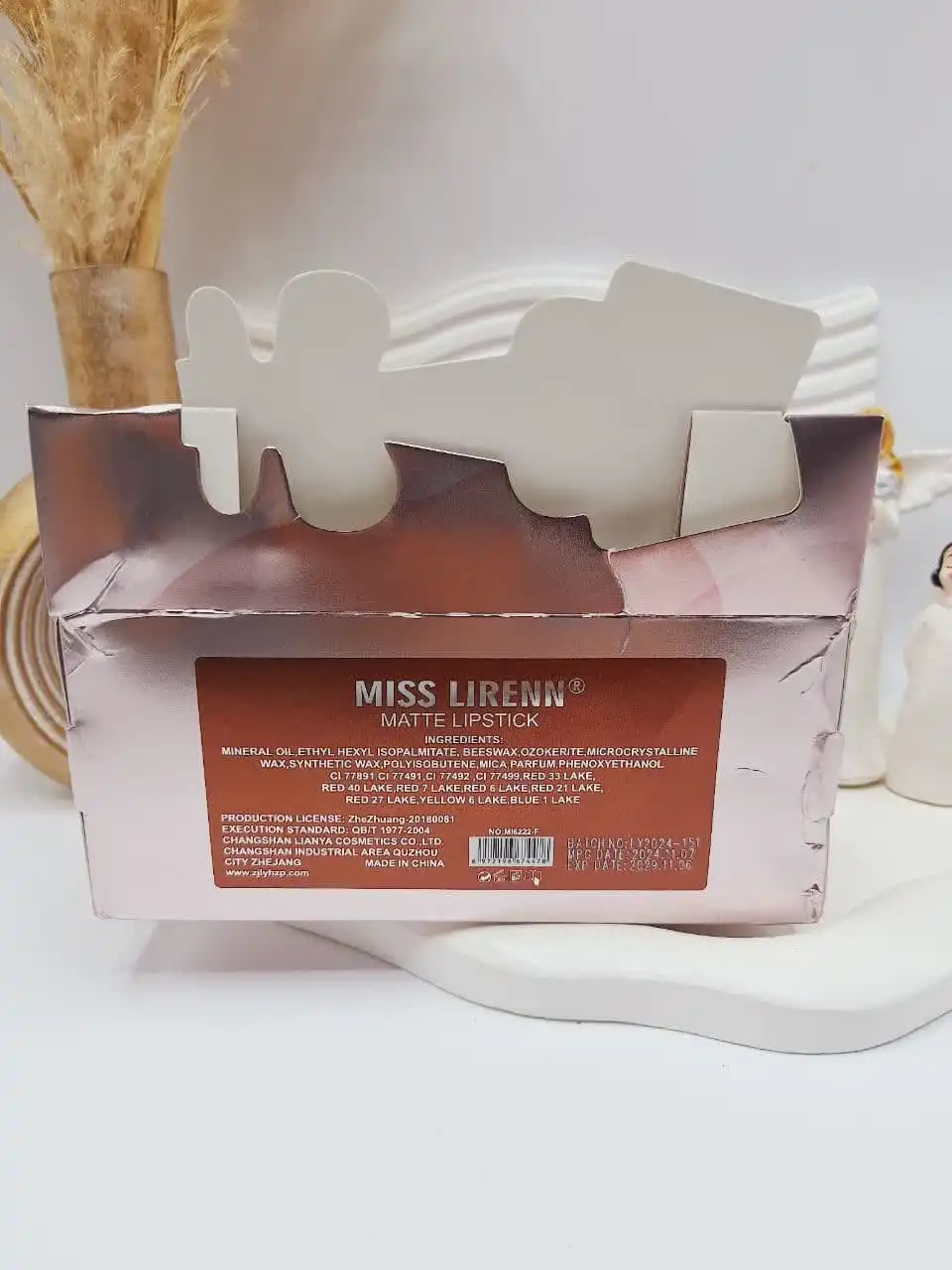 رژ لب 6 تایی جامد برند miss lirenn کد 6222