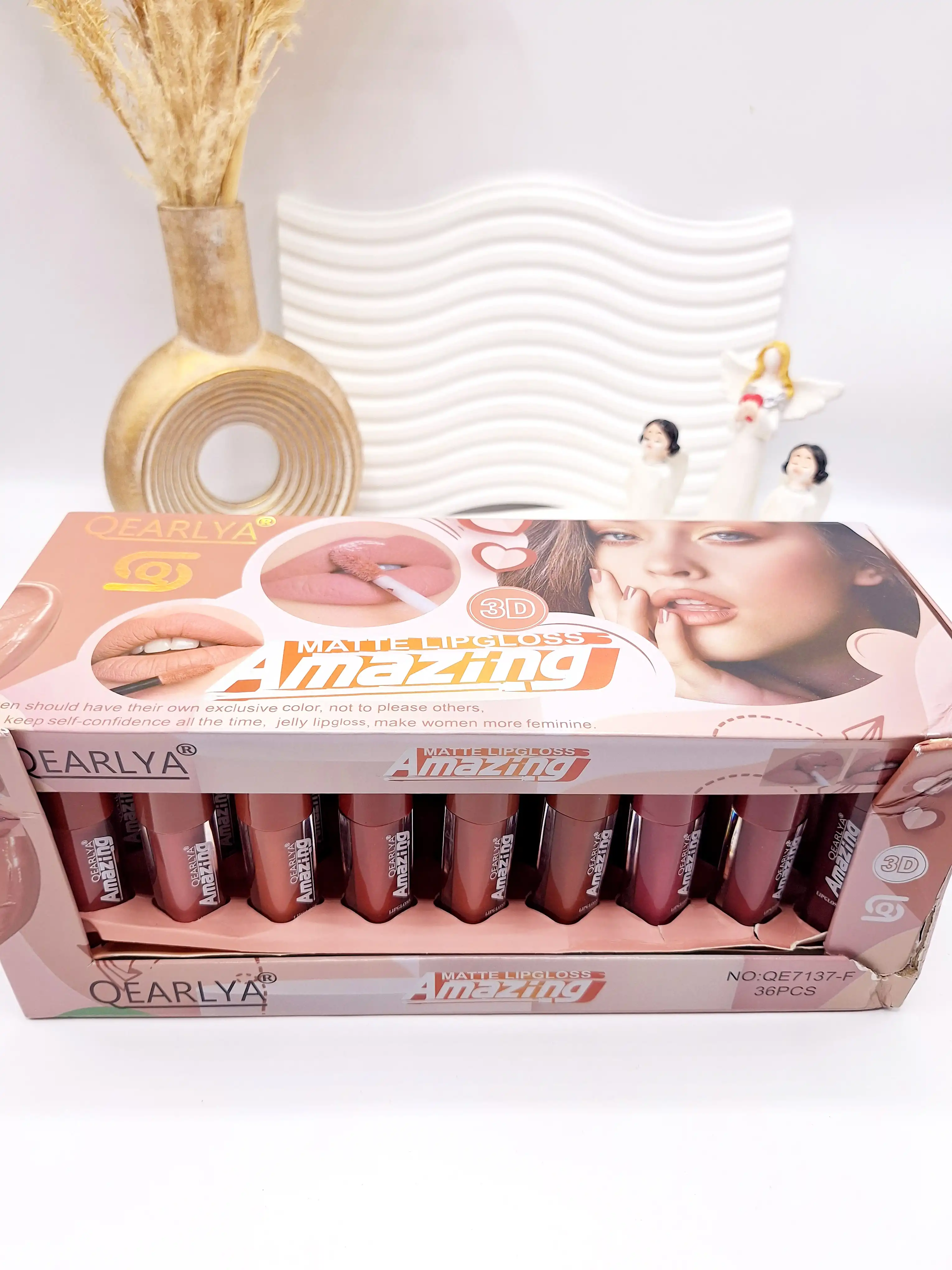 پک رژ مایع 6 تایی مخملی جذاب برند QEARLYA کد QE 7137