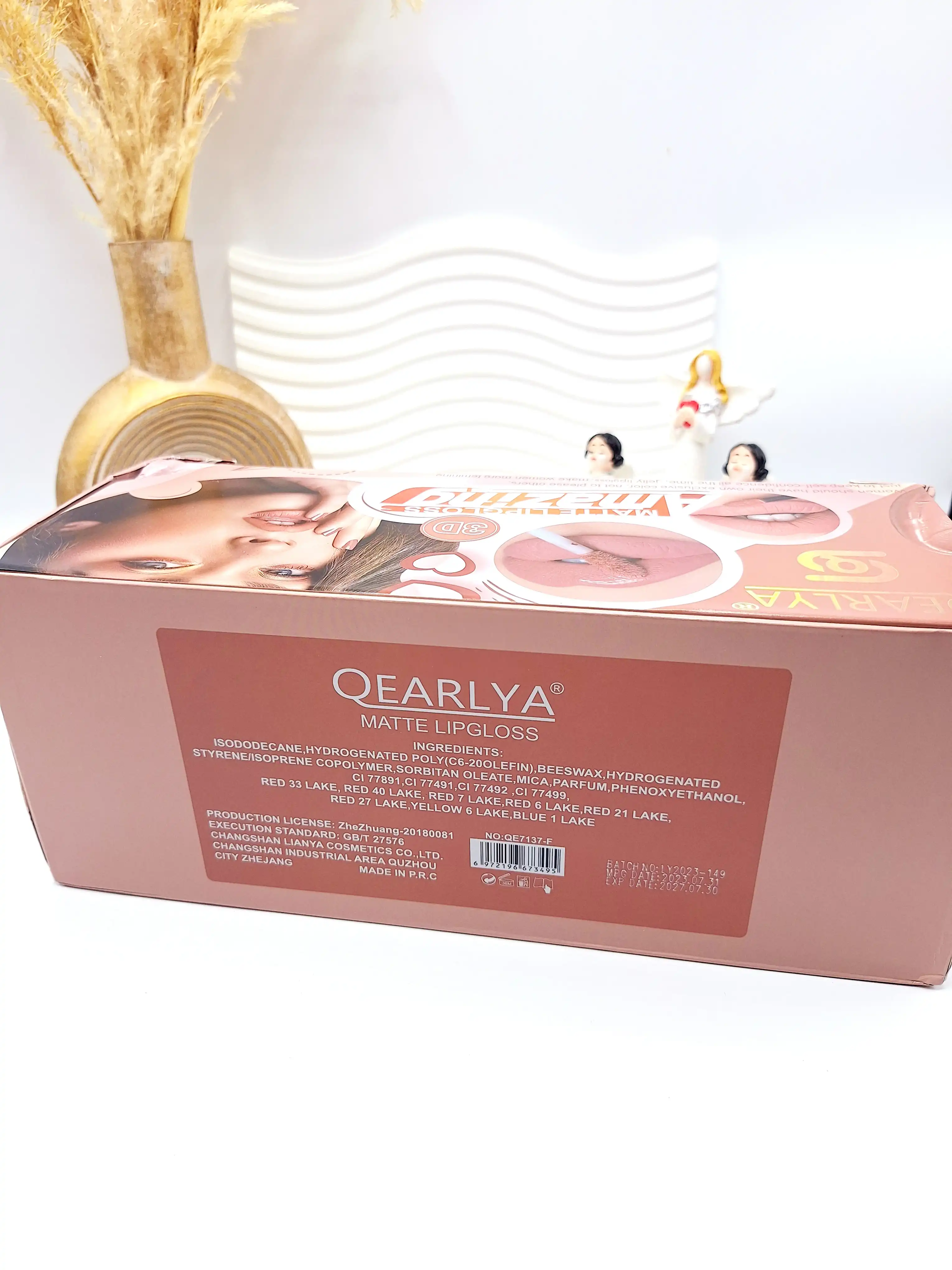 پک رژ مایع 6 تایی مخملی جذاب برند QEARLYA کد QE 7137