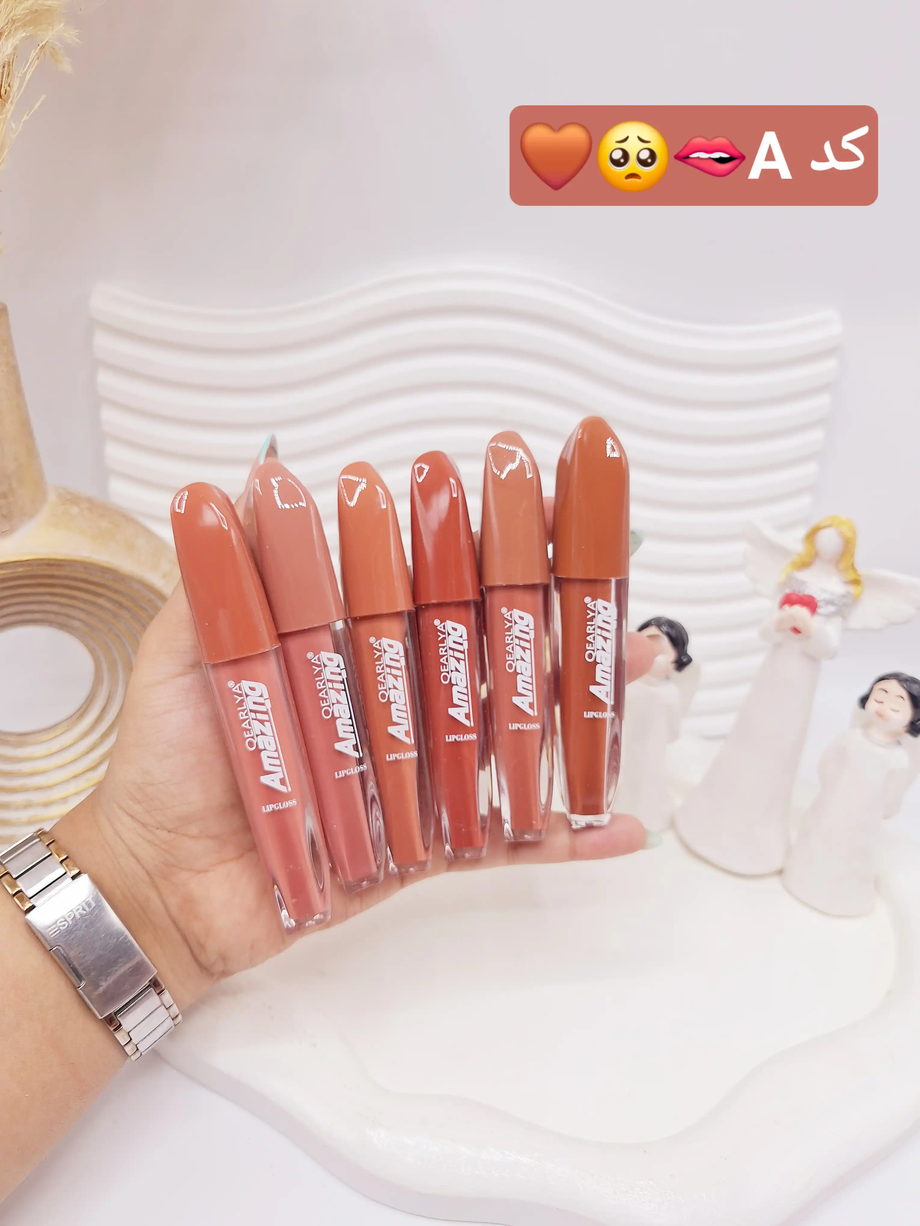 پک رژ مایع 6 تایی مخملی جذاب برند QEARLYA کد QE 7137