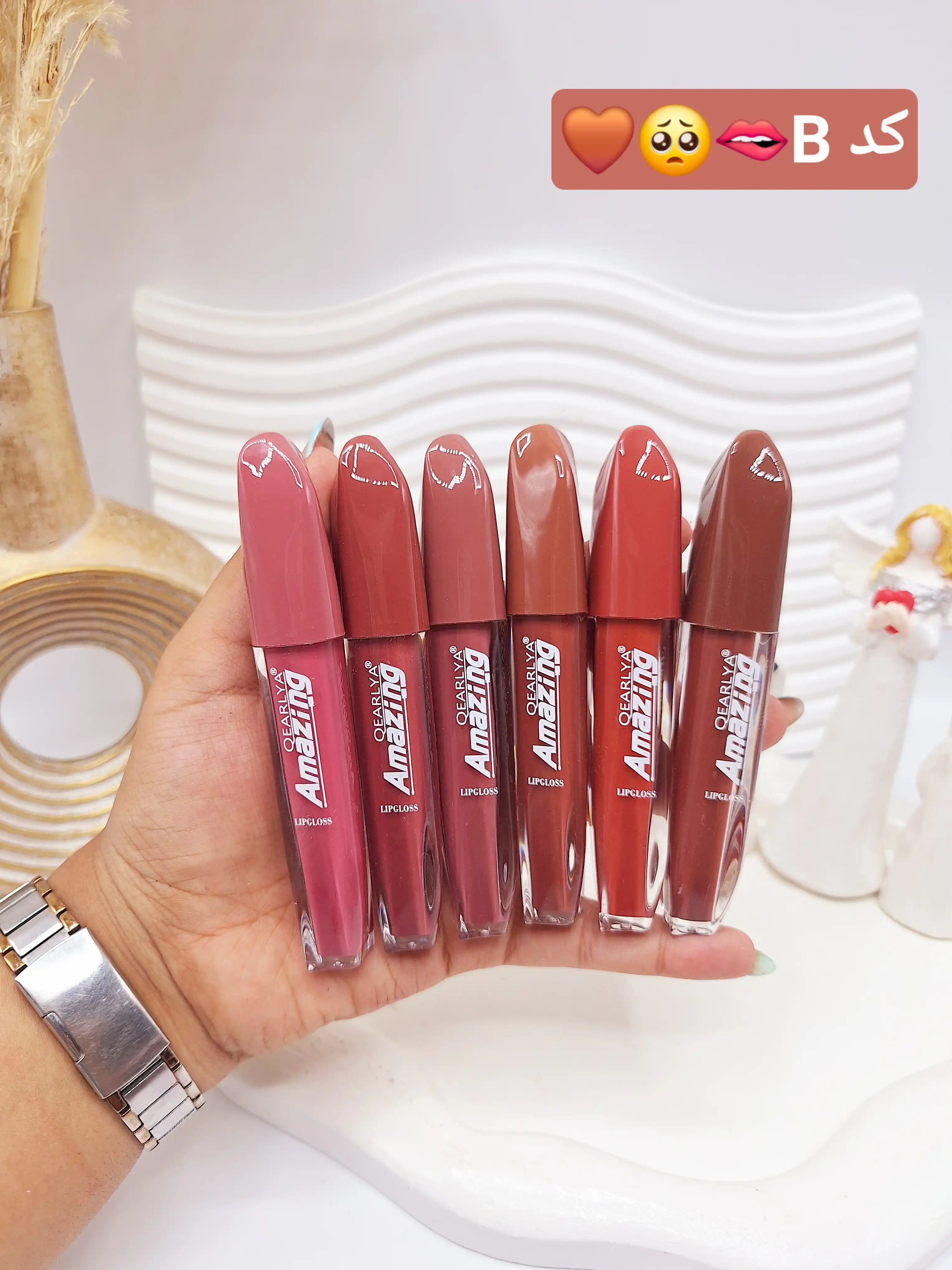 پک رژ مایع 6 تایی مخملی جذاب برند QEARLYA کد QE 7137