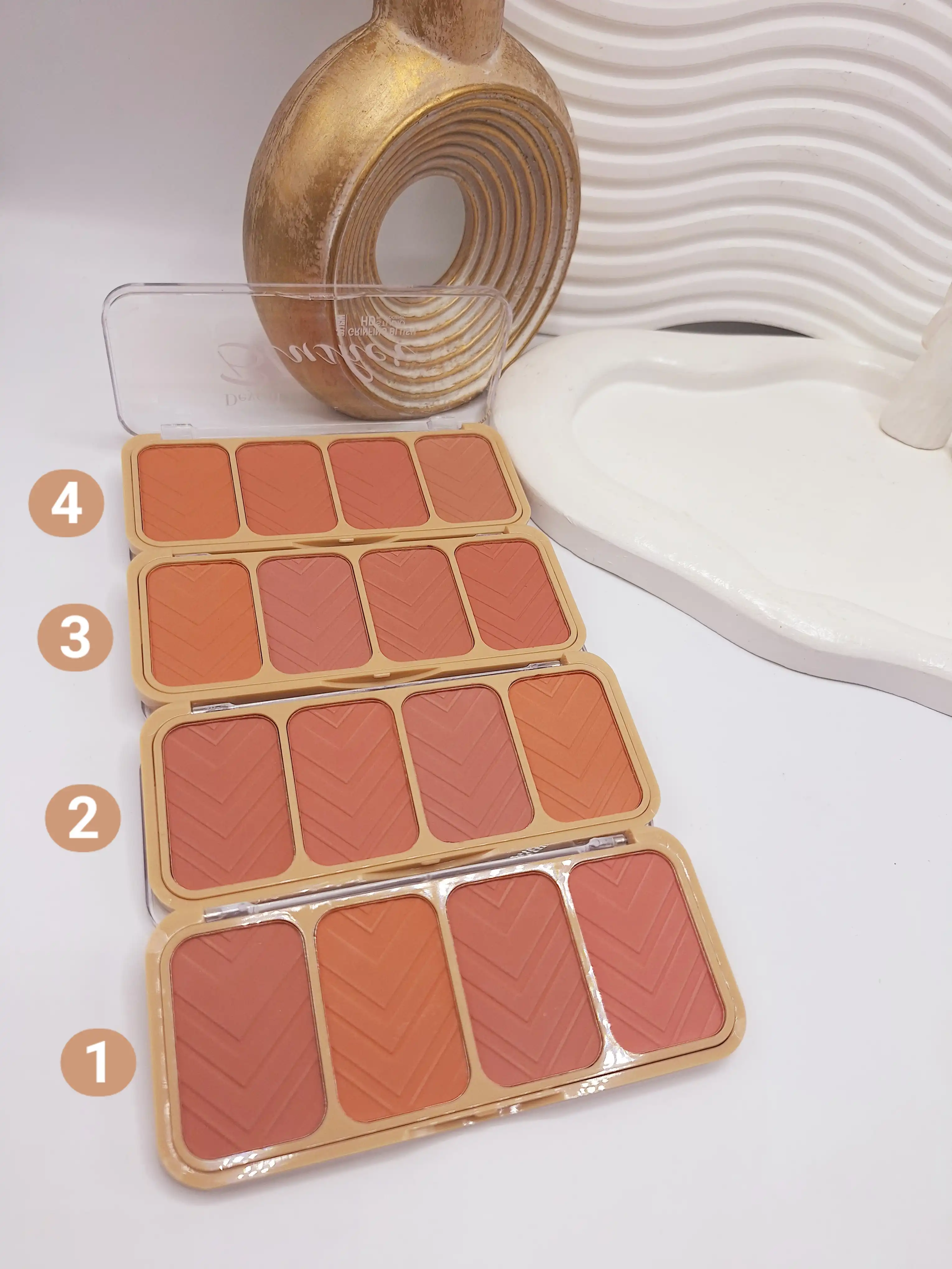 پالت رژ گونه 4 تایی برند دی سل کد 22170