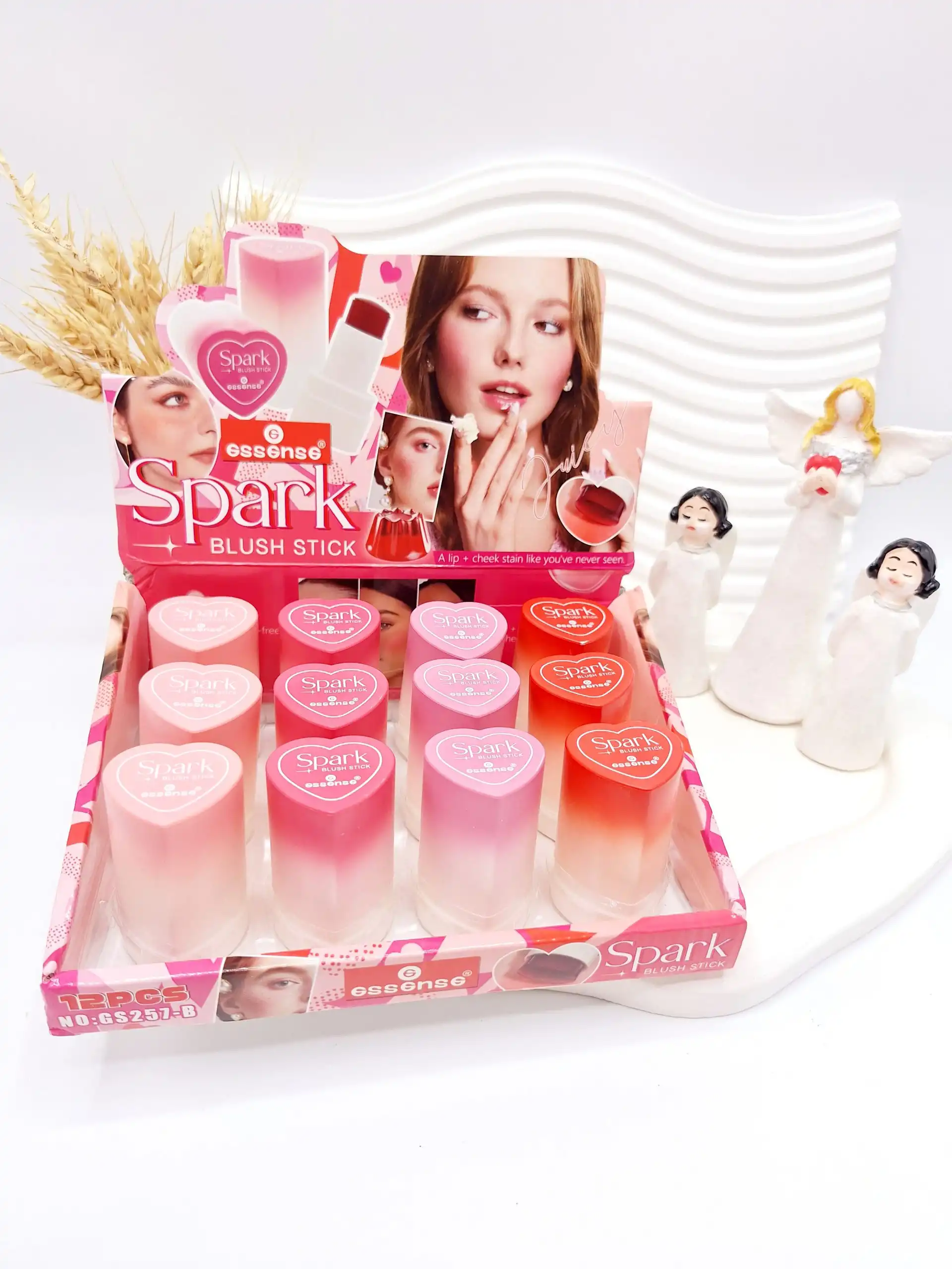 تینت لب ژله ای طرح قلبی برند اسنس کد GS257-B