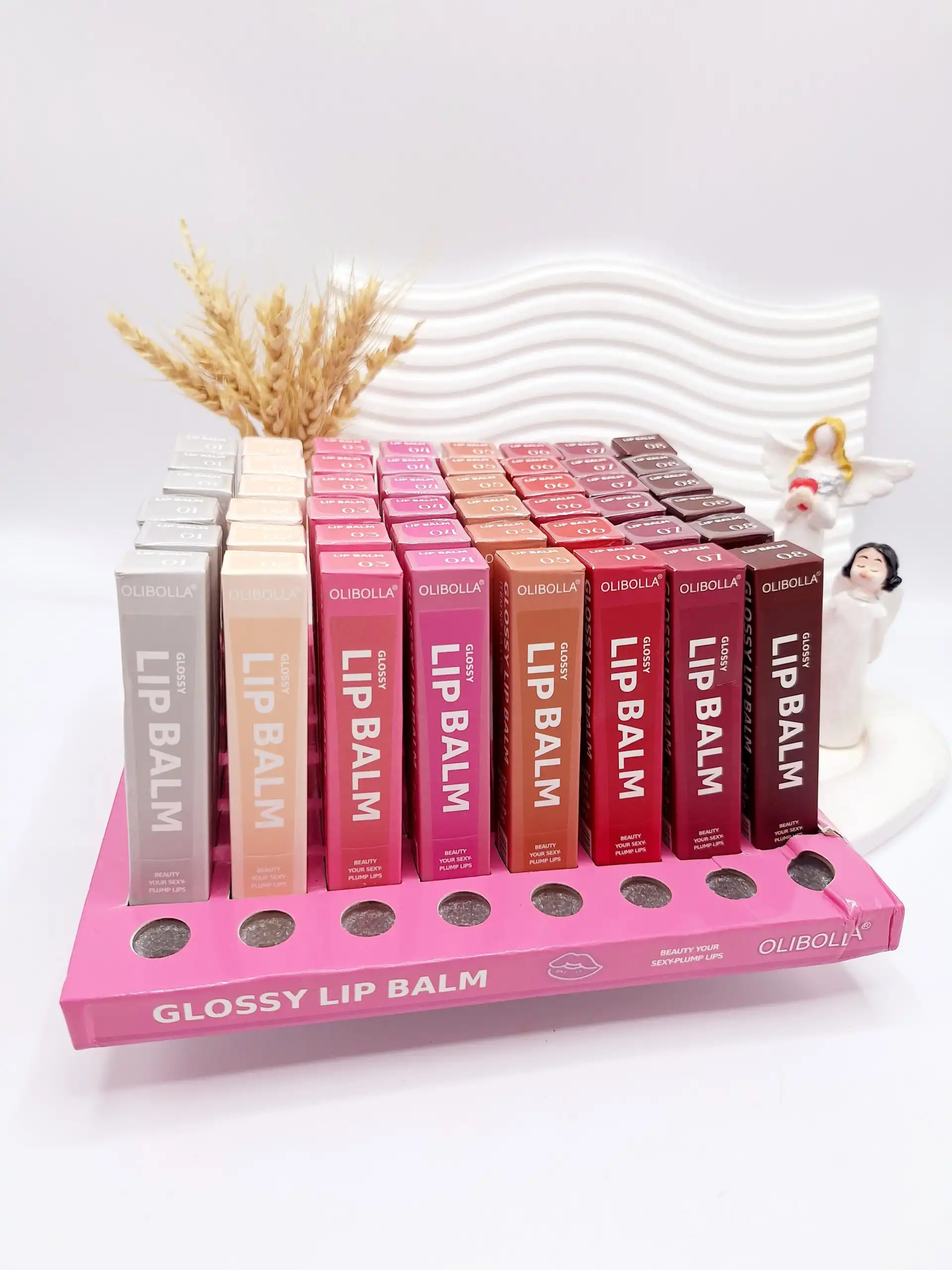 لیپ گلاس پرطرفدار تیوپی olibolla کارتن دار کد 1704