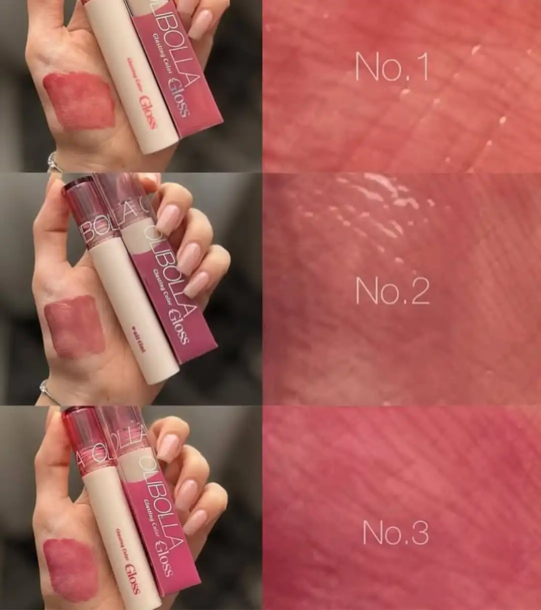 لیپ گلاس براق و شیشه ای ترند olibolla کد L207