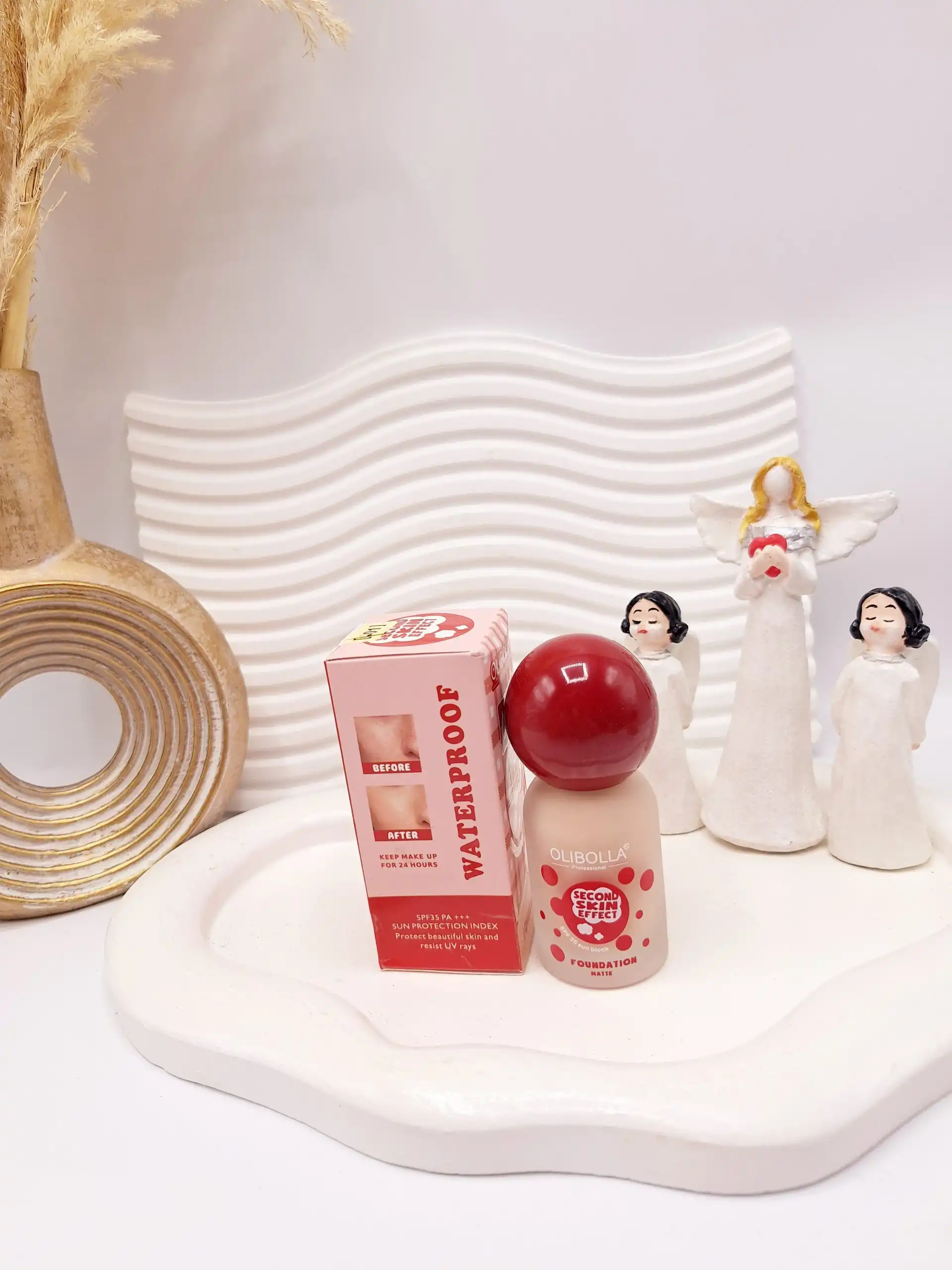 کرم پودر مات برند AOLIBOLLA کارتن قرمز کد F203