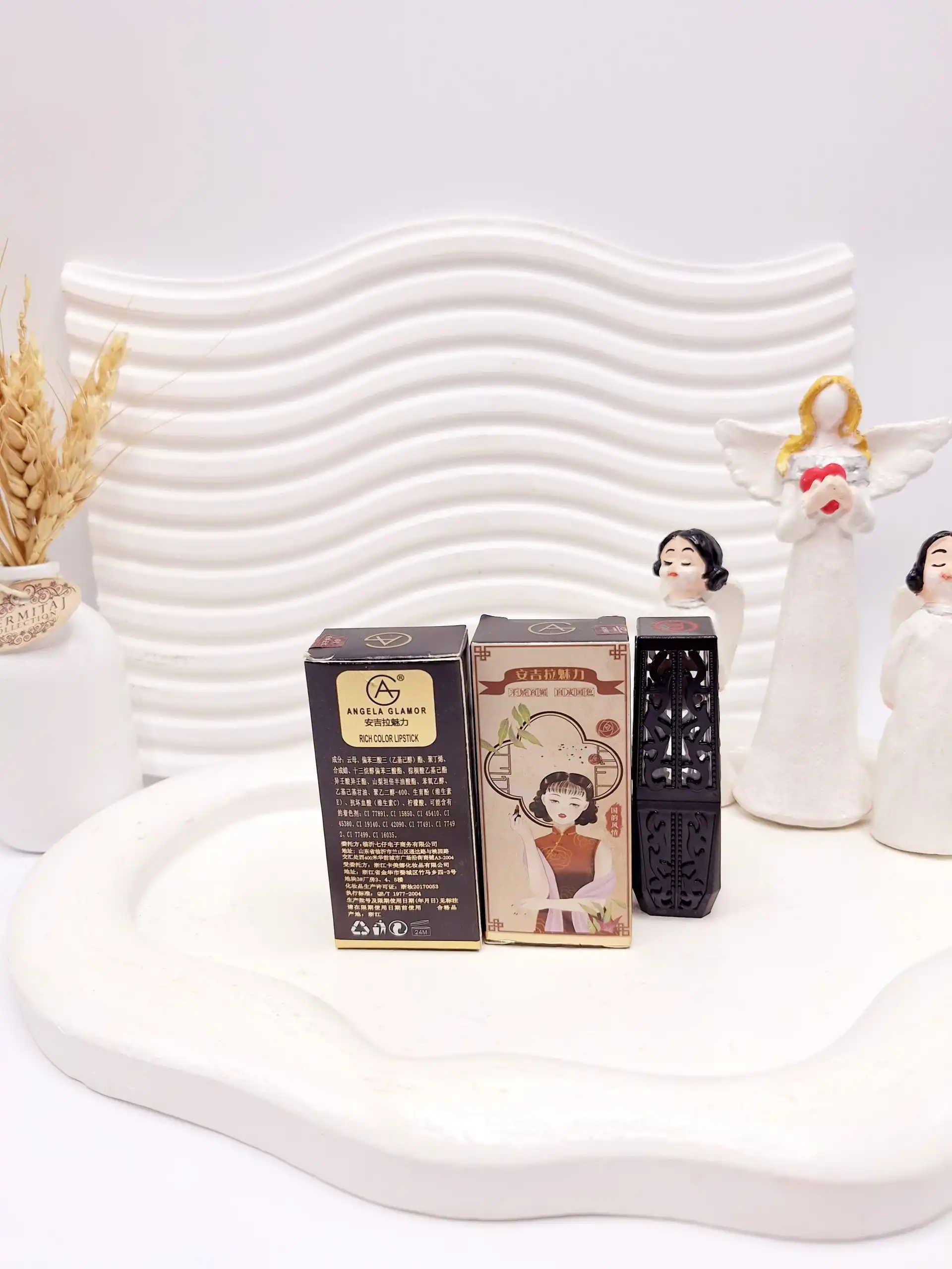 رژ لب جامد نرم و روان مدل دختر چینی کدAG8801