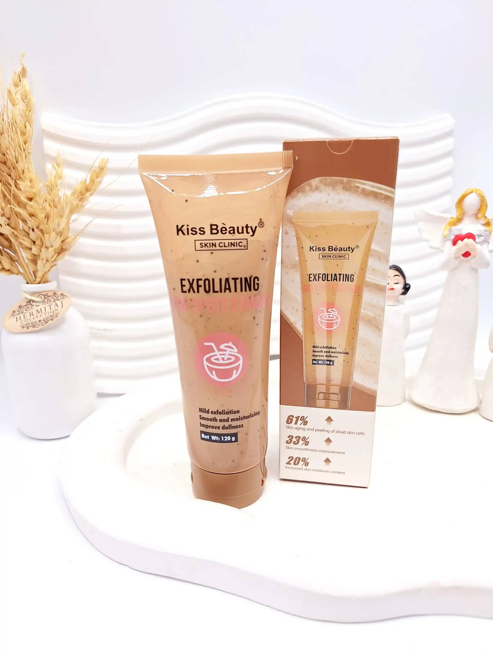 اسکراب لایه بردار روشن کننده و رفع تیرگی نارگیل برند کیس بیوتی کد 1241-07