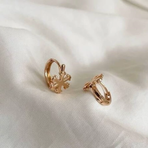 گوشواره ژوپینگ طرح دونه برف