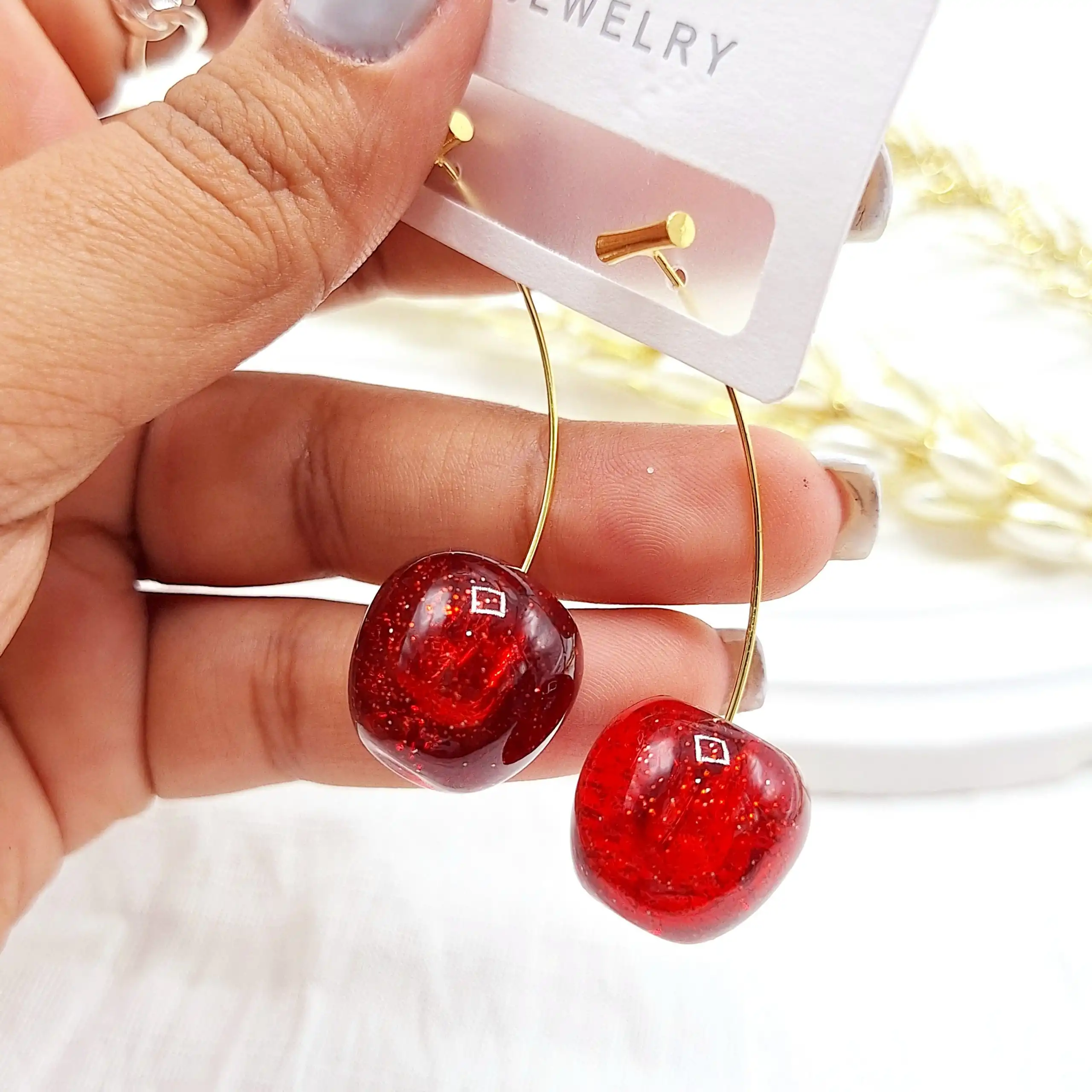 گوشواره پینترستی گیلاسی