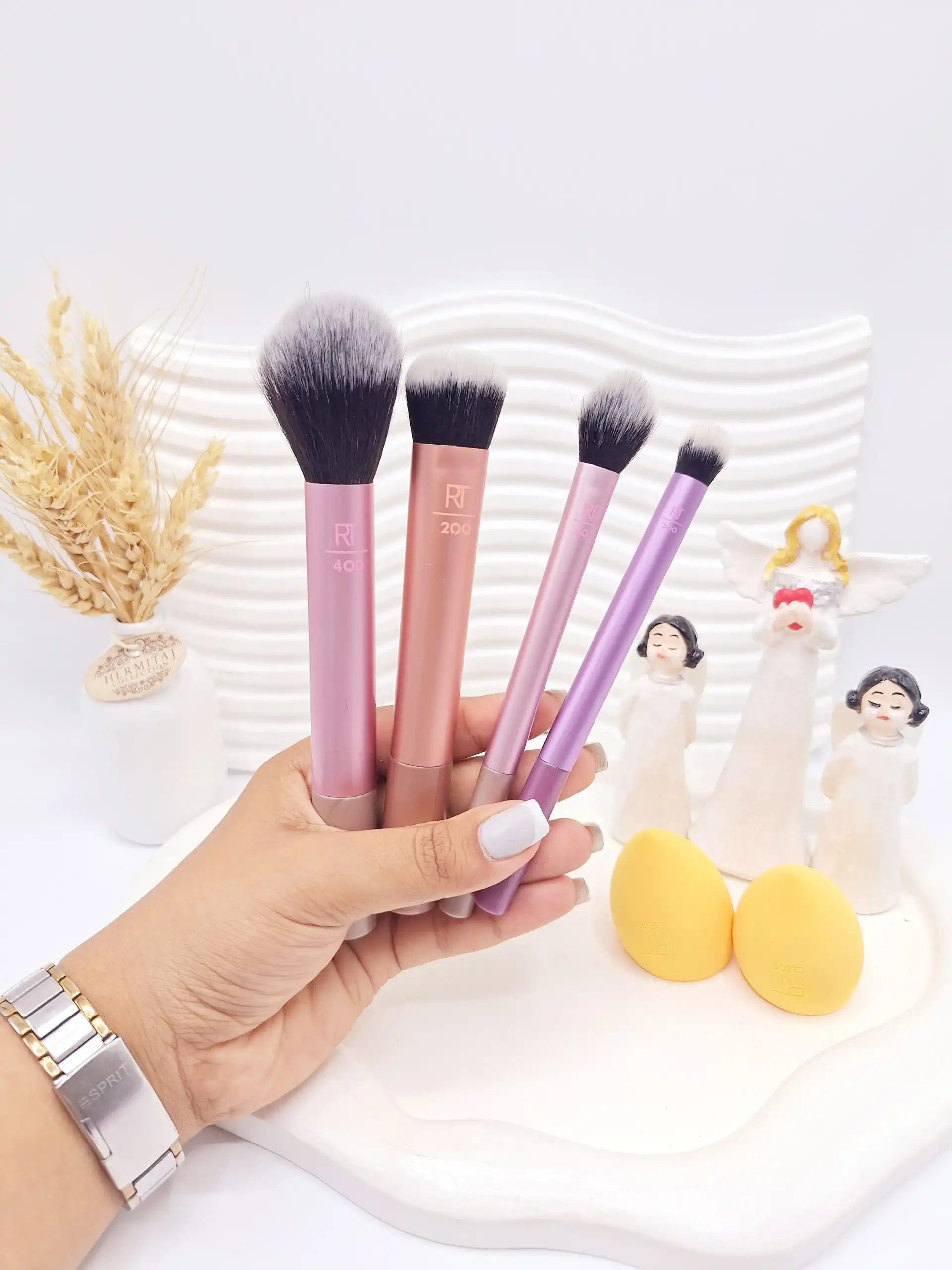 ست براش و پد آرایشی ریل تکنیکس REAL TECHNIQUES حاوی 6 عددی کد 1997