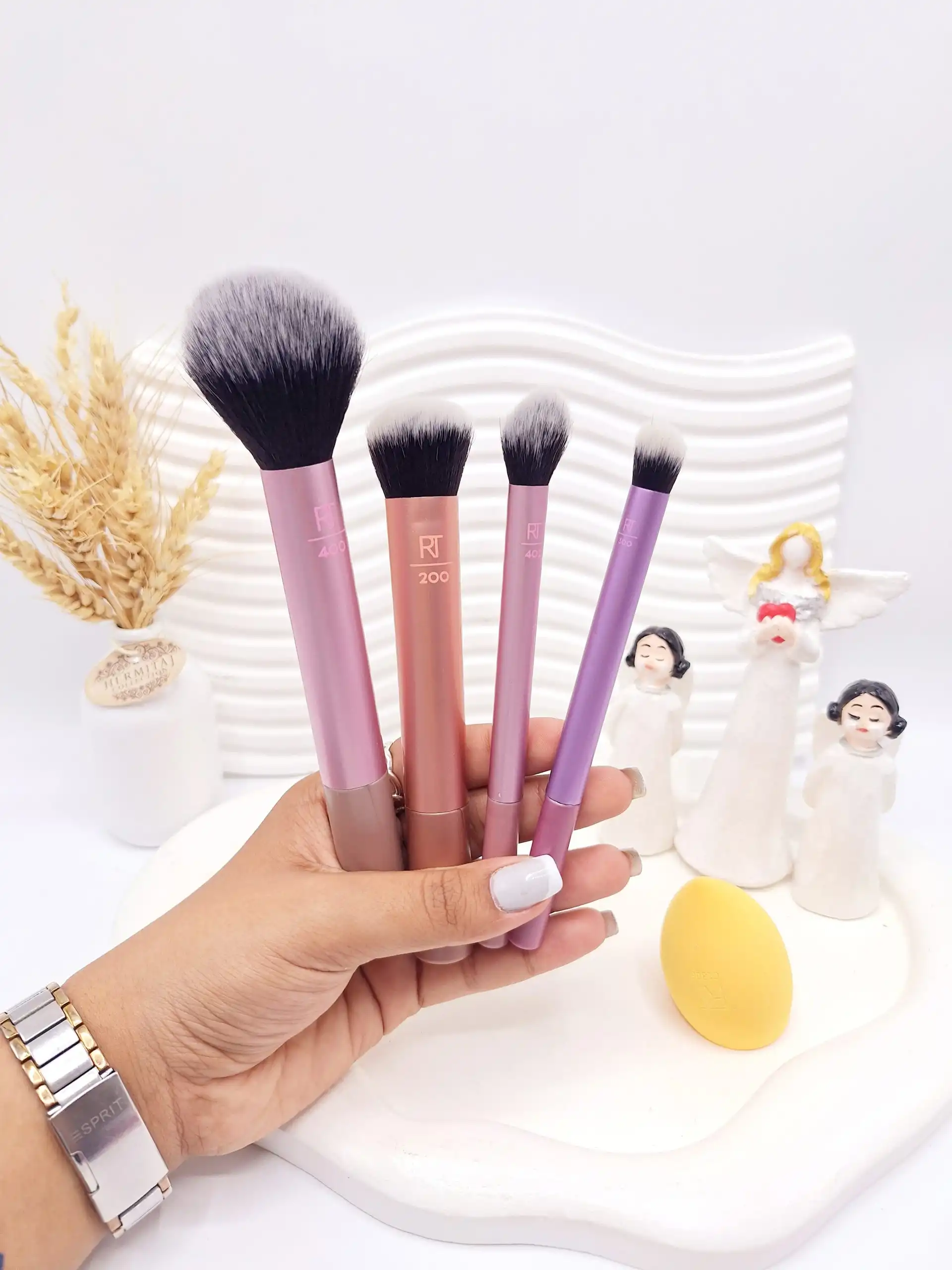 ست براش و پد آرایشی ریل تکنیکس REAL TECHNIQUES حاوی 5 عددی کد 1786