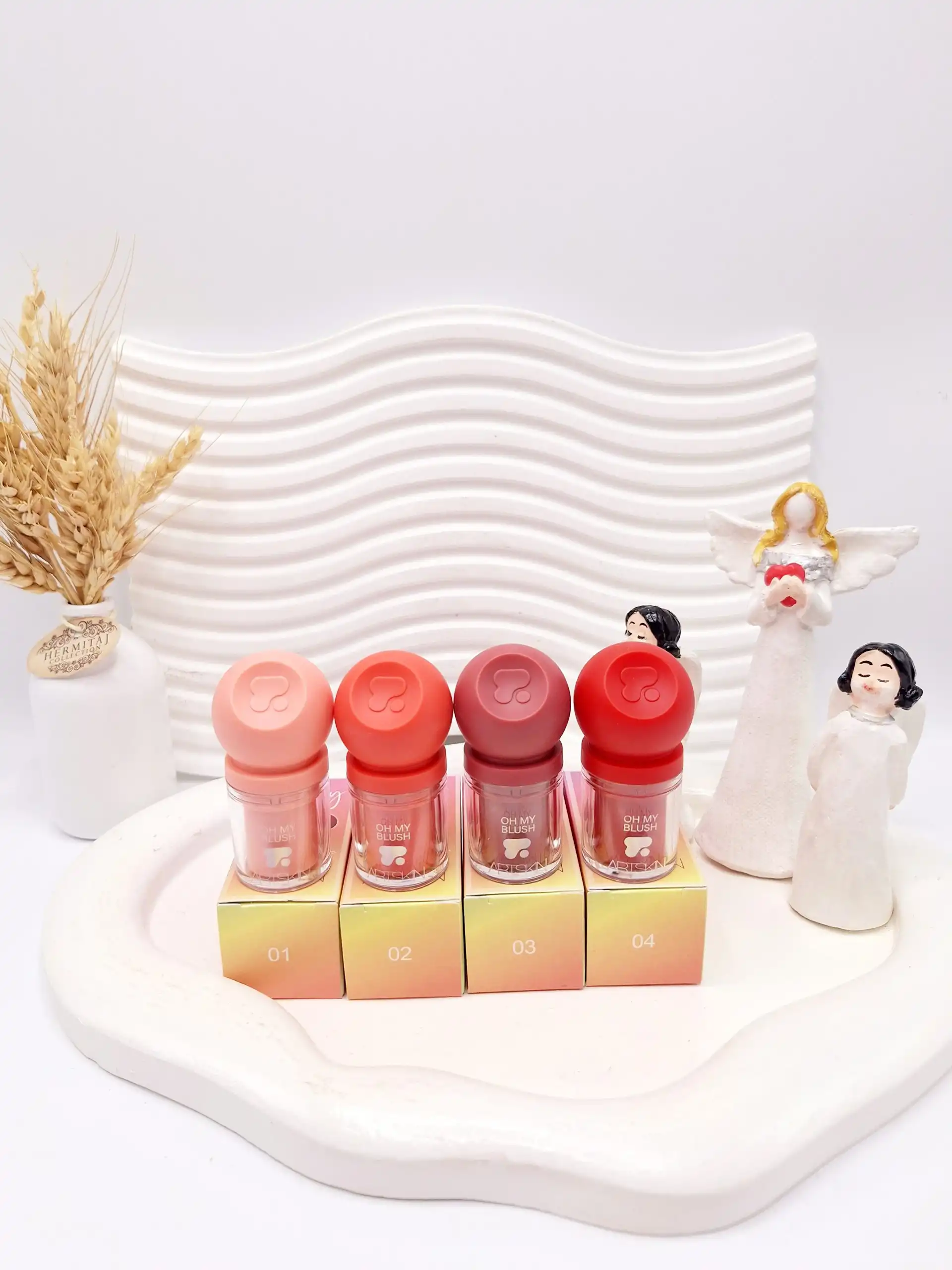 رژ گونه مایع پد دار آبرنگی برند آرت اسکین کد 976169