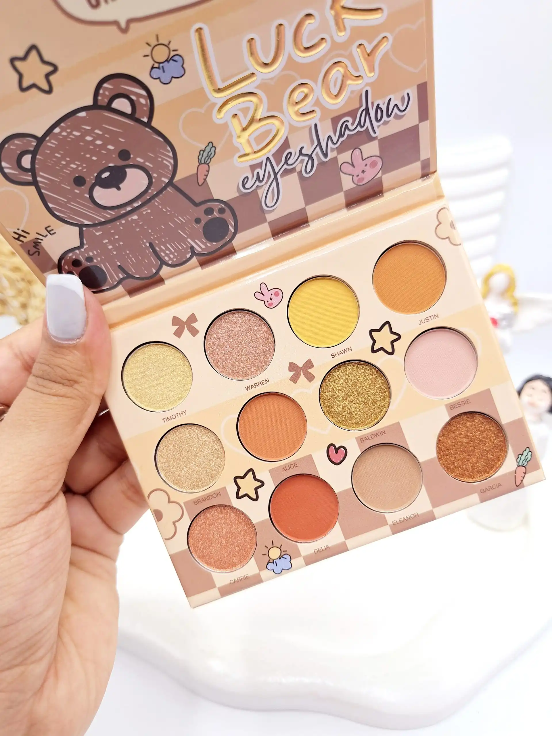 پالت سایه خرسی 12 رنگ تابستانه Sfr color کد 8119