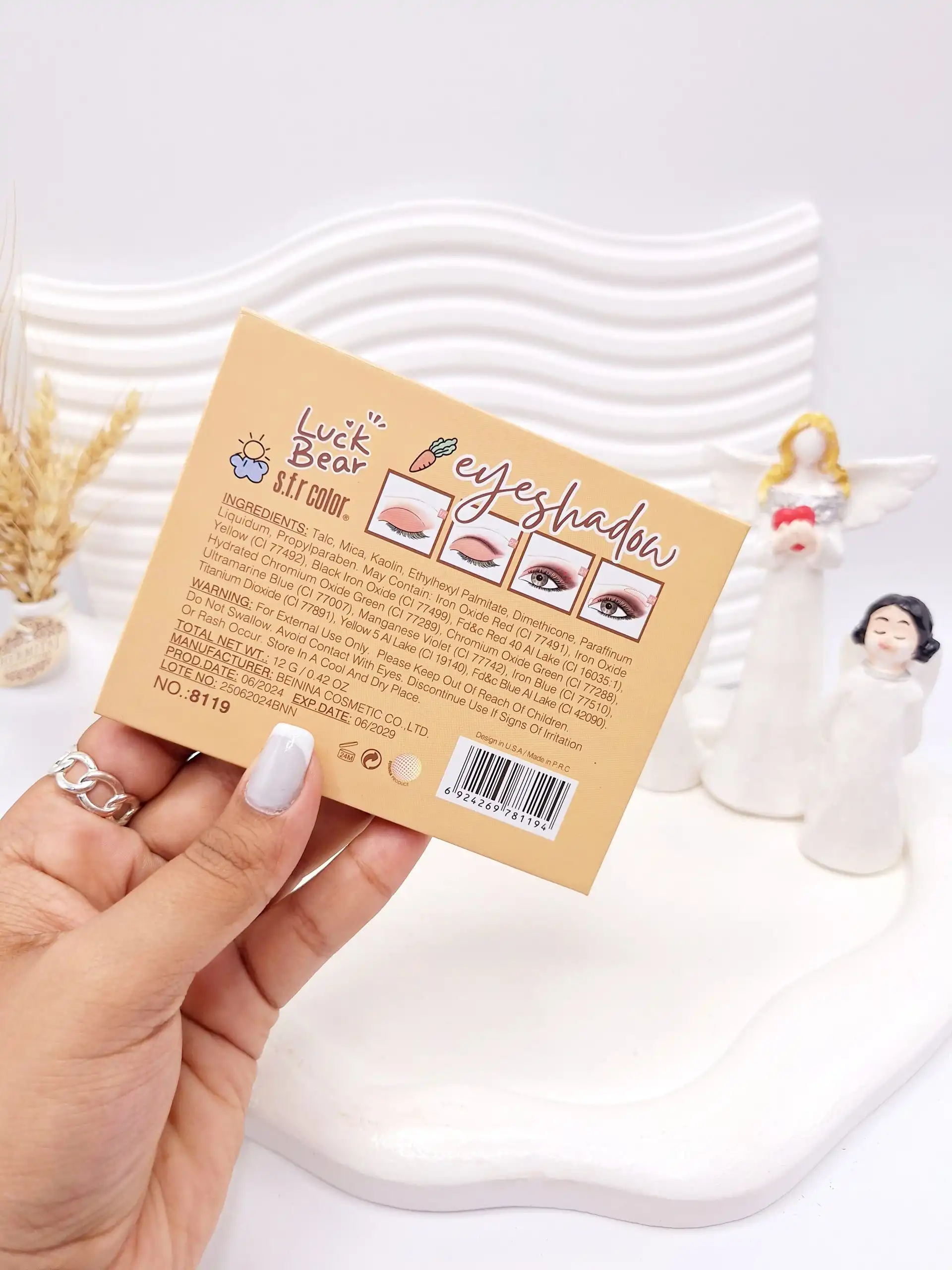 پالت سایه خرسی 12 رنگ تابستانه Sfr color کد 8119