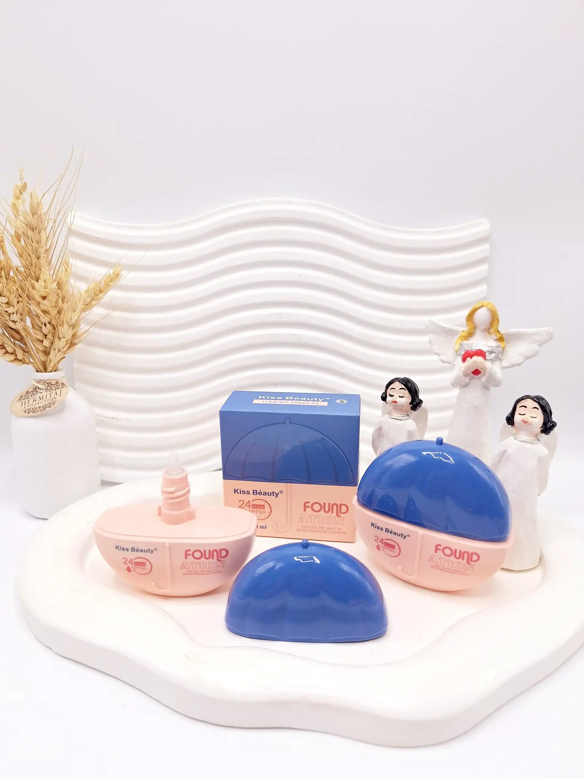 ضد آفتاب کرم پودری spf60 کیس بیوتی مدل چتر حجم 50 میل کد 68644-03