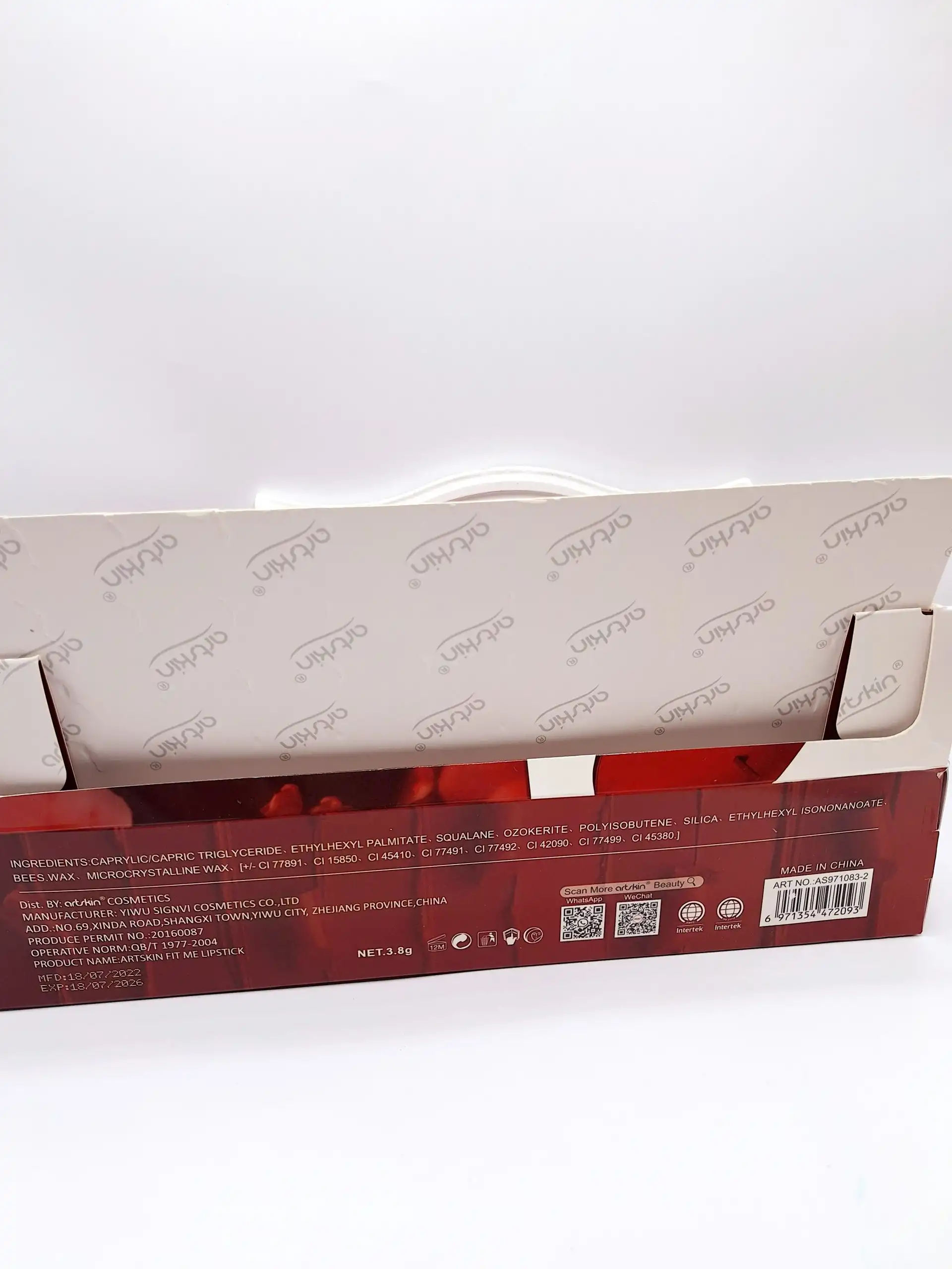 پک 12 تایی رژ جامد مخملی پوکه طرح لب برند آرت اسکین کد 971083-2