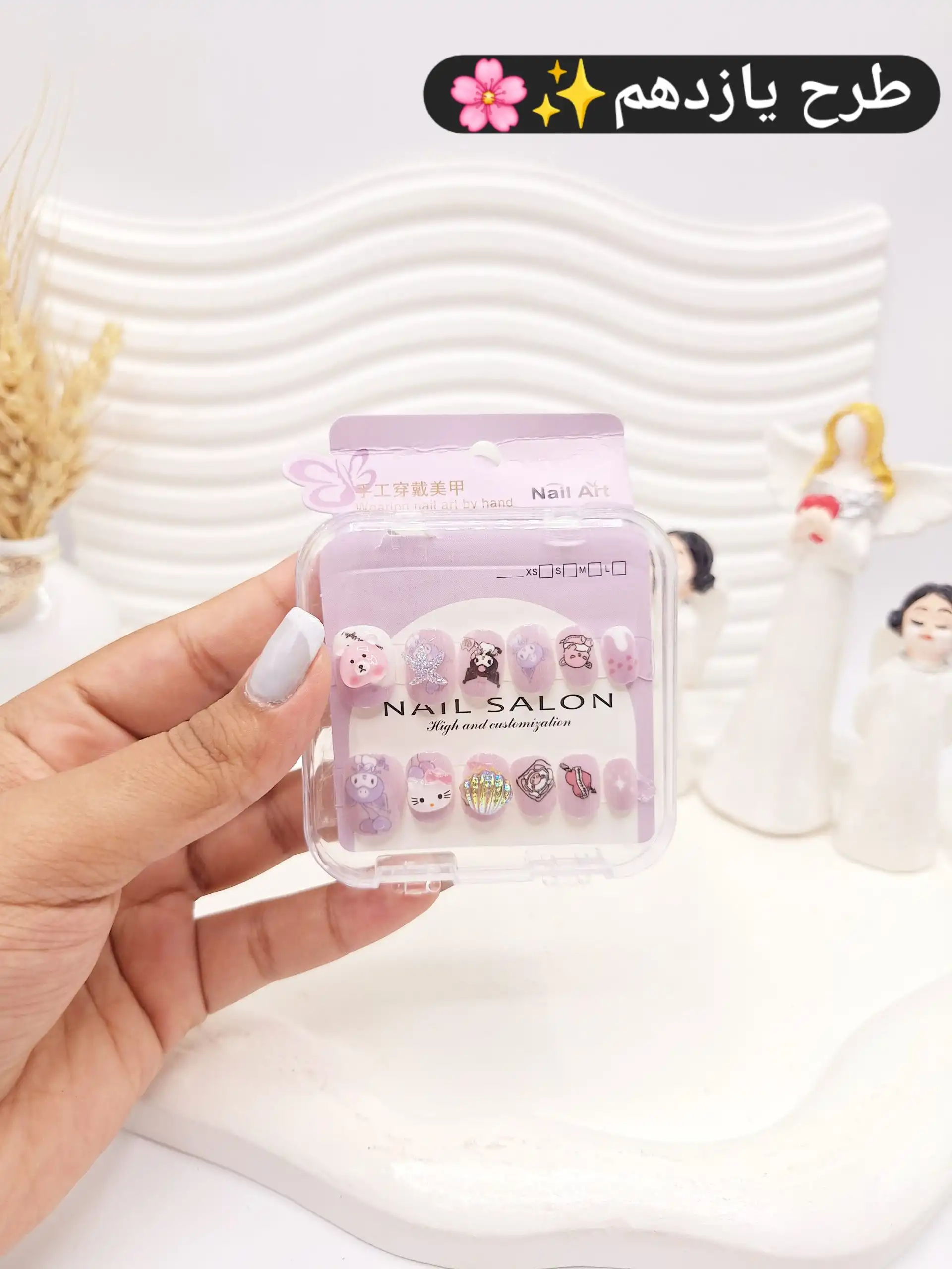 پک ناخن مصنوعی بچگانه با طرح های متنوع