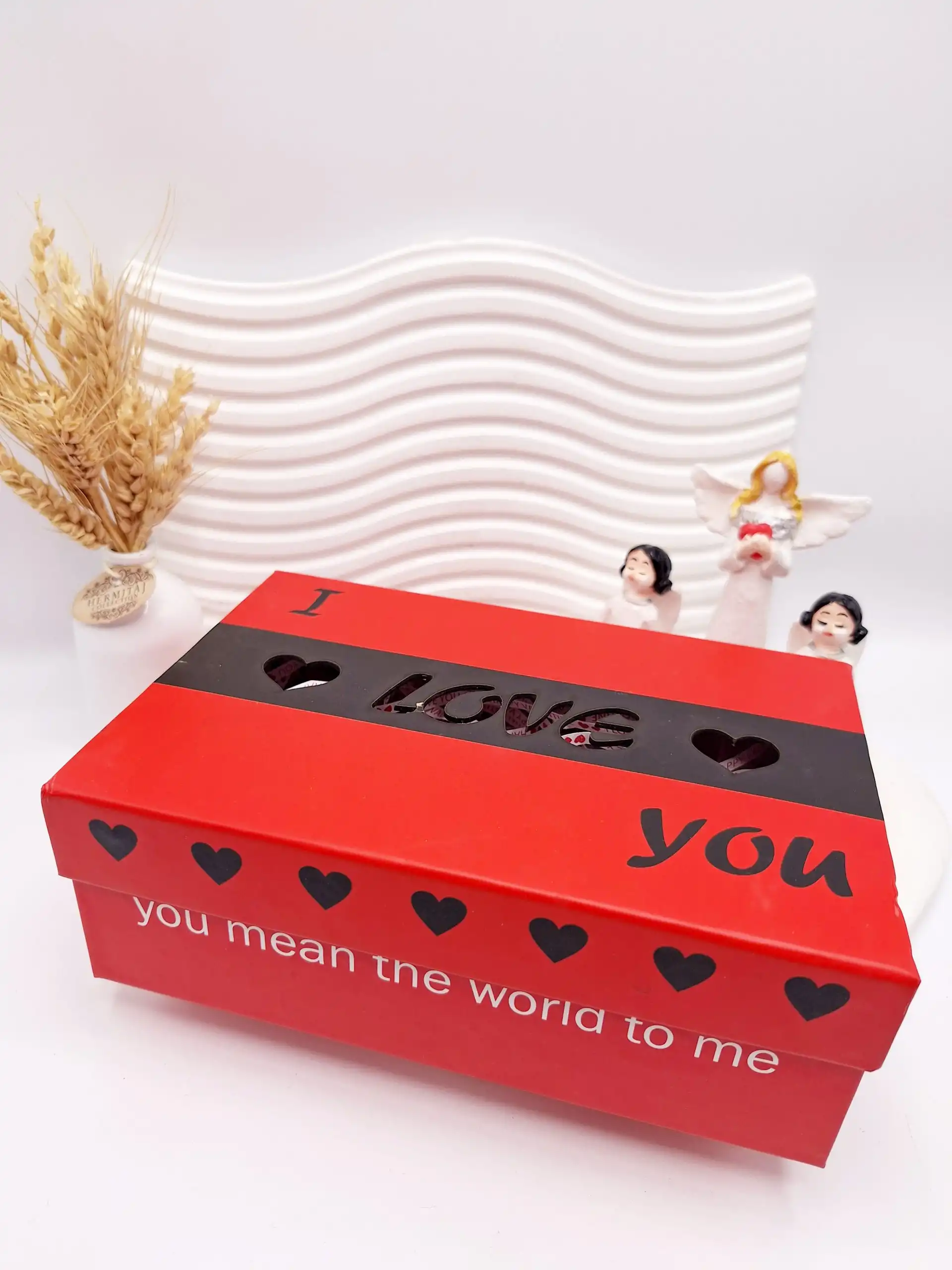 باکس آرایشی مستطیلی I LOVE YOU