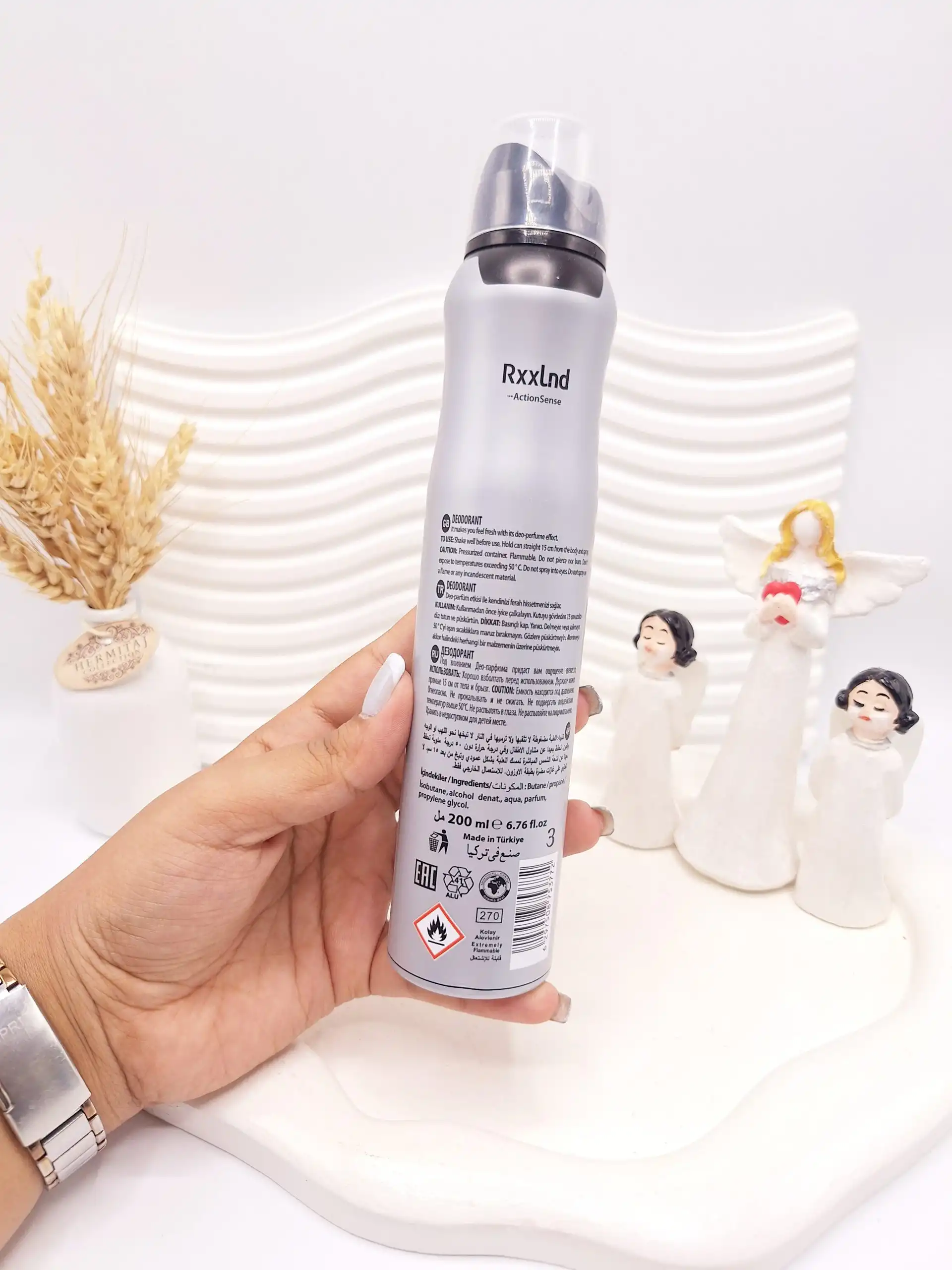 اسپری خوشبو کننده بدن مردانه Rxxlnd ماندگاری 48 ساعته کد 3772