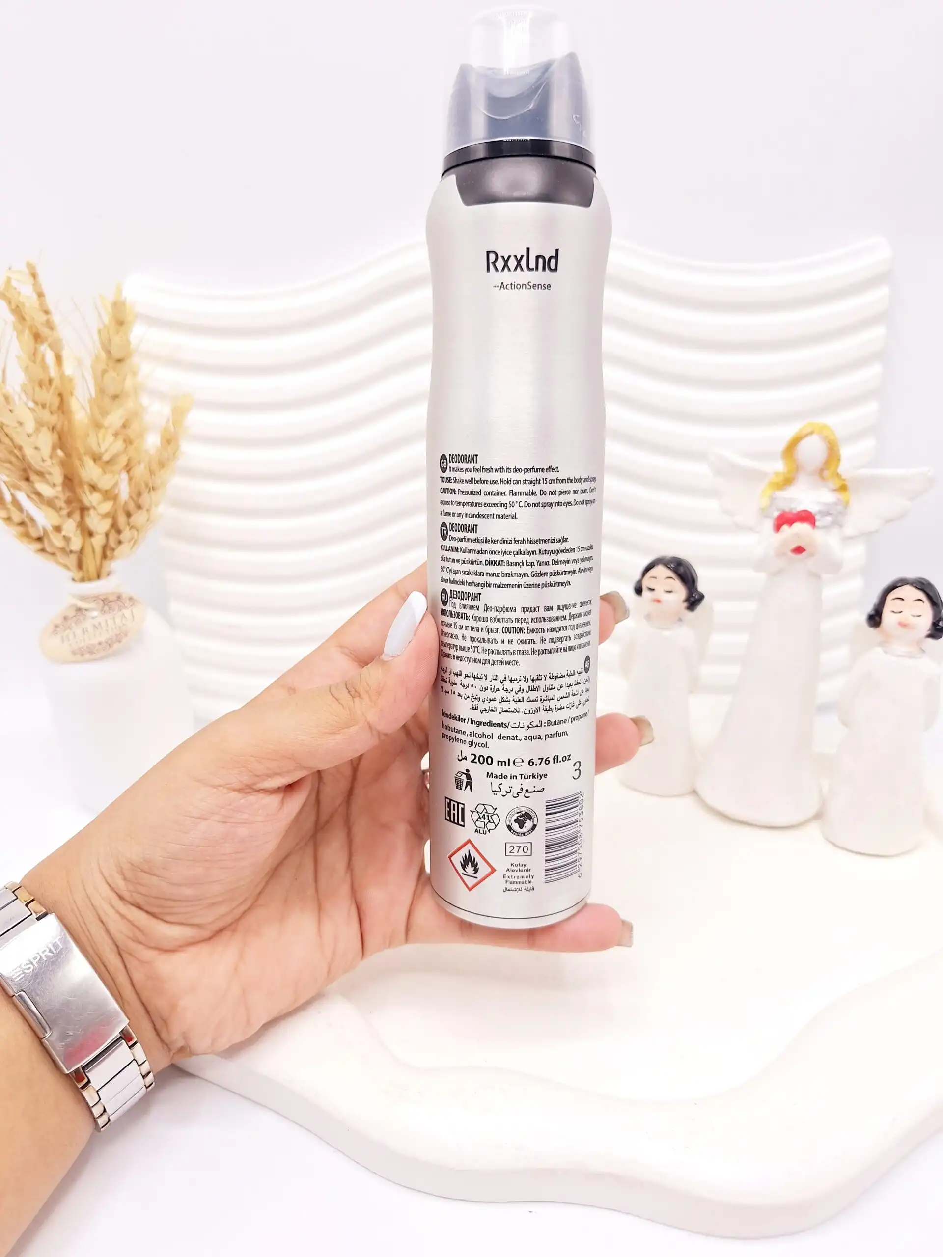 اسپری خوشبو کننده بدن مردانه Rxxlnd ماندگاری 48 ساعته کد 3802