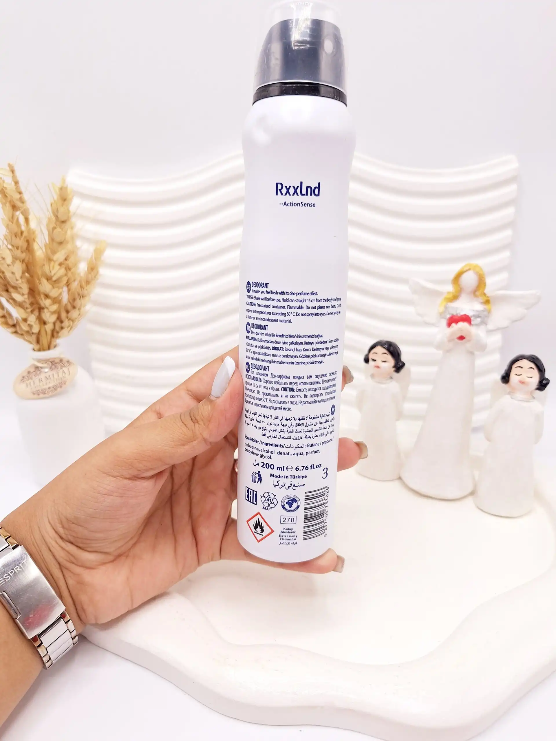 اسپری خوشبو کننده بدن Rxxlnd ماندگاری 48 ساعته کد 3826