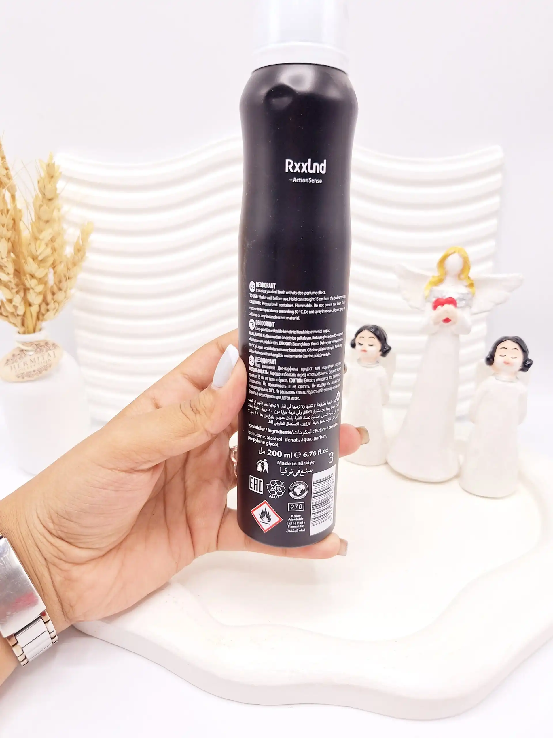 اسپری خوشبو کننده بدن زنانه Rxxlnd ماندگاری 48 ساعته کد 5875