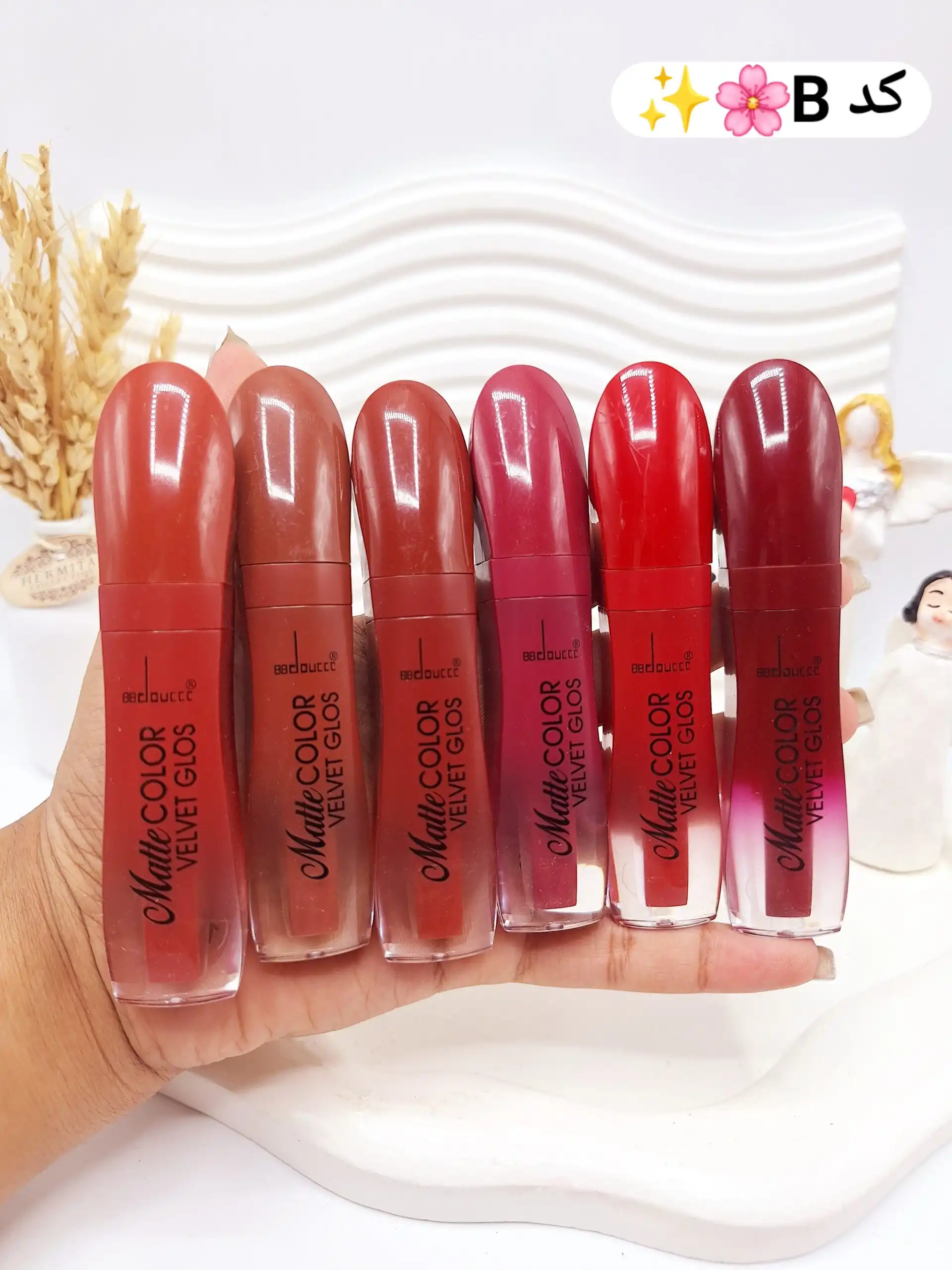 پک رژ مایع 6 تایی دوسه کد 1020