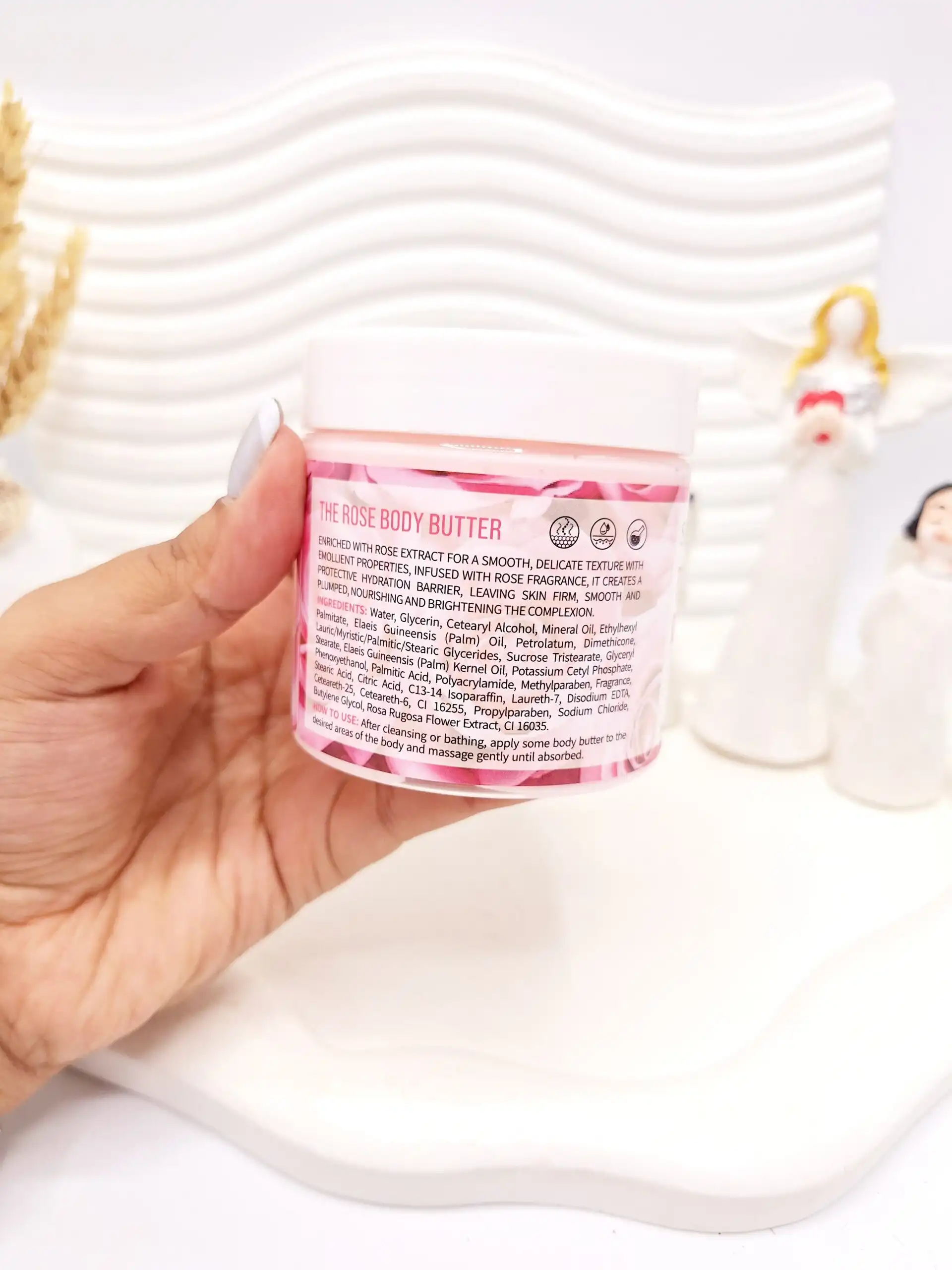 کره بدن رایحه گل رز 200 گرم سادور کد 8014