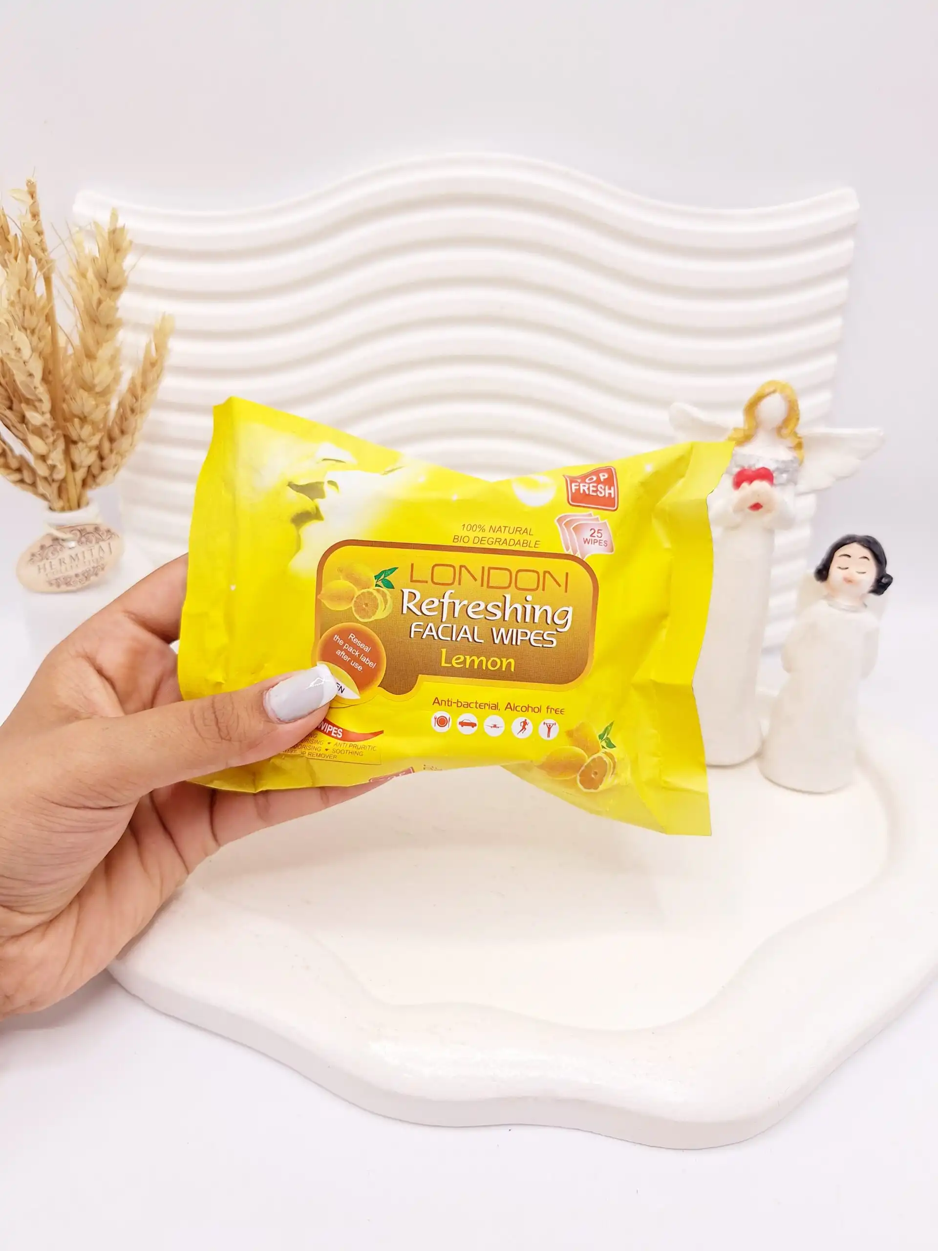 دستمال مرطوب اسانس گل Jasmine 25 عددی کد 0050