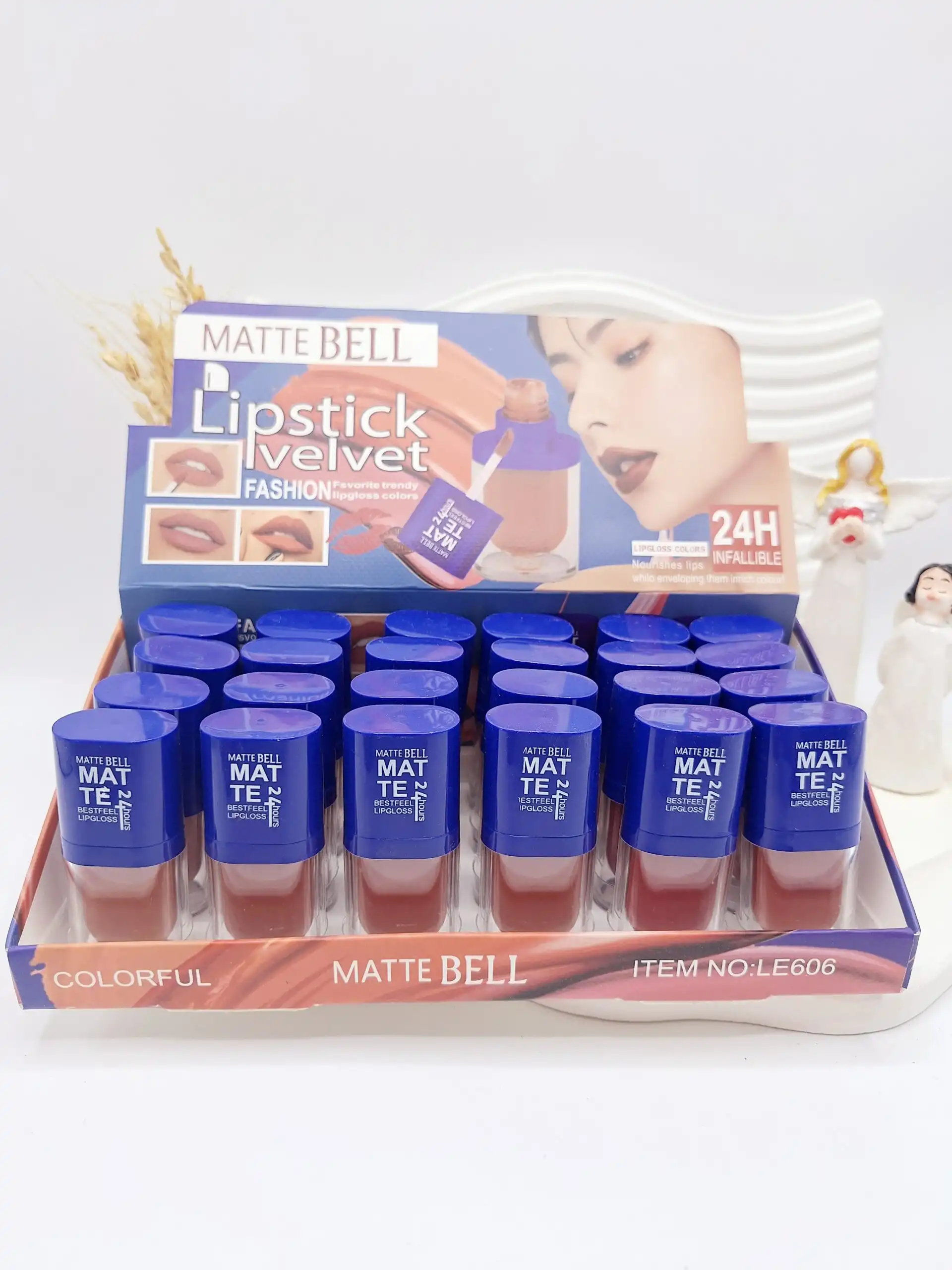 پک رژ مایع 6 تایی MATTE BELL کد LE606