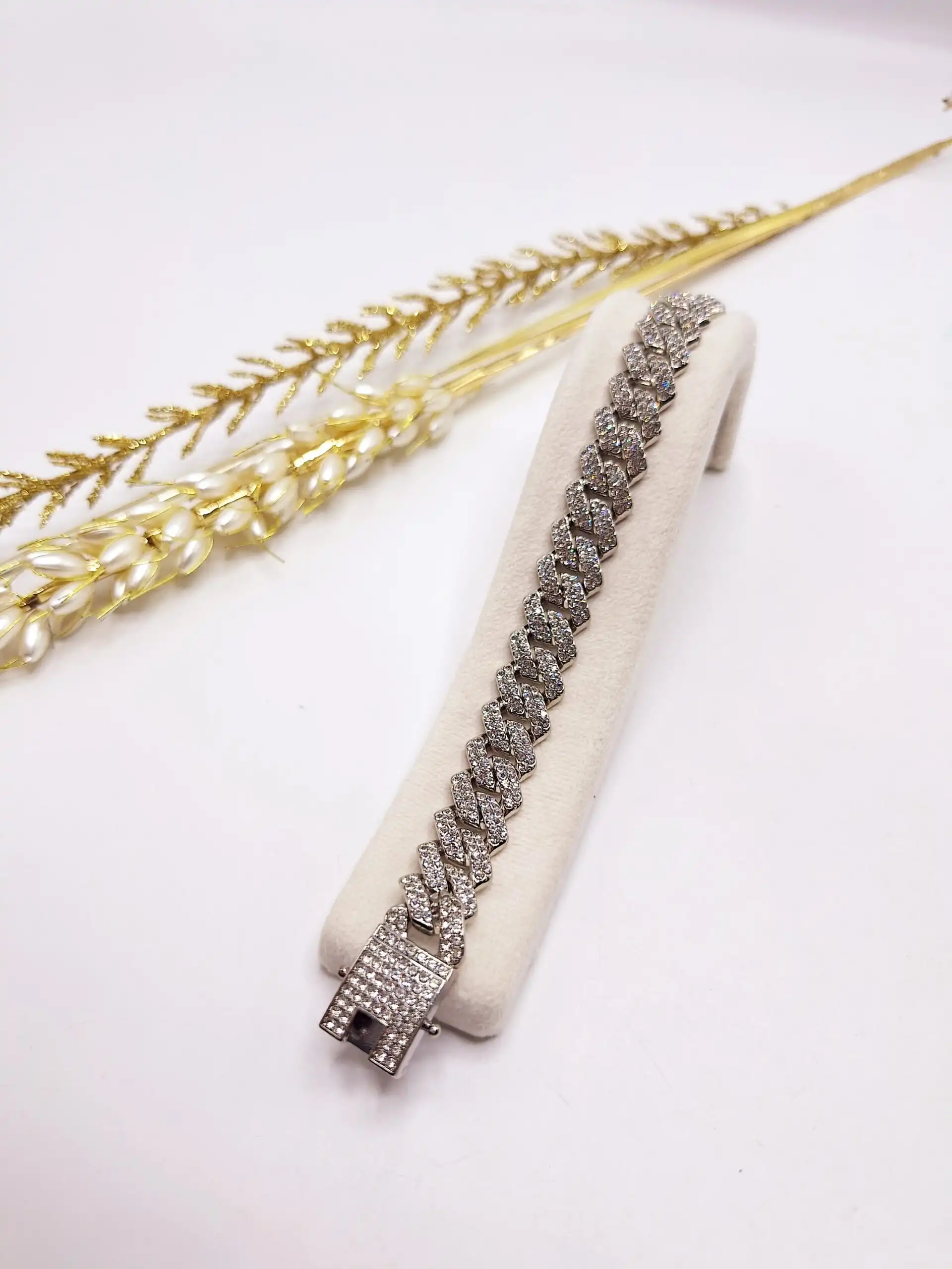 دستبند فول نگین کارتیر استیل