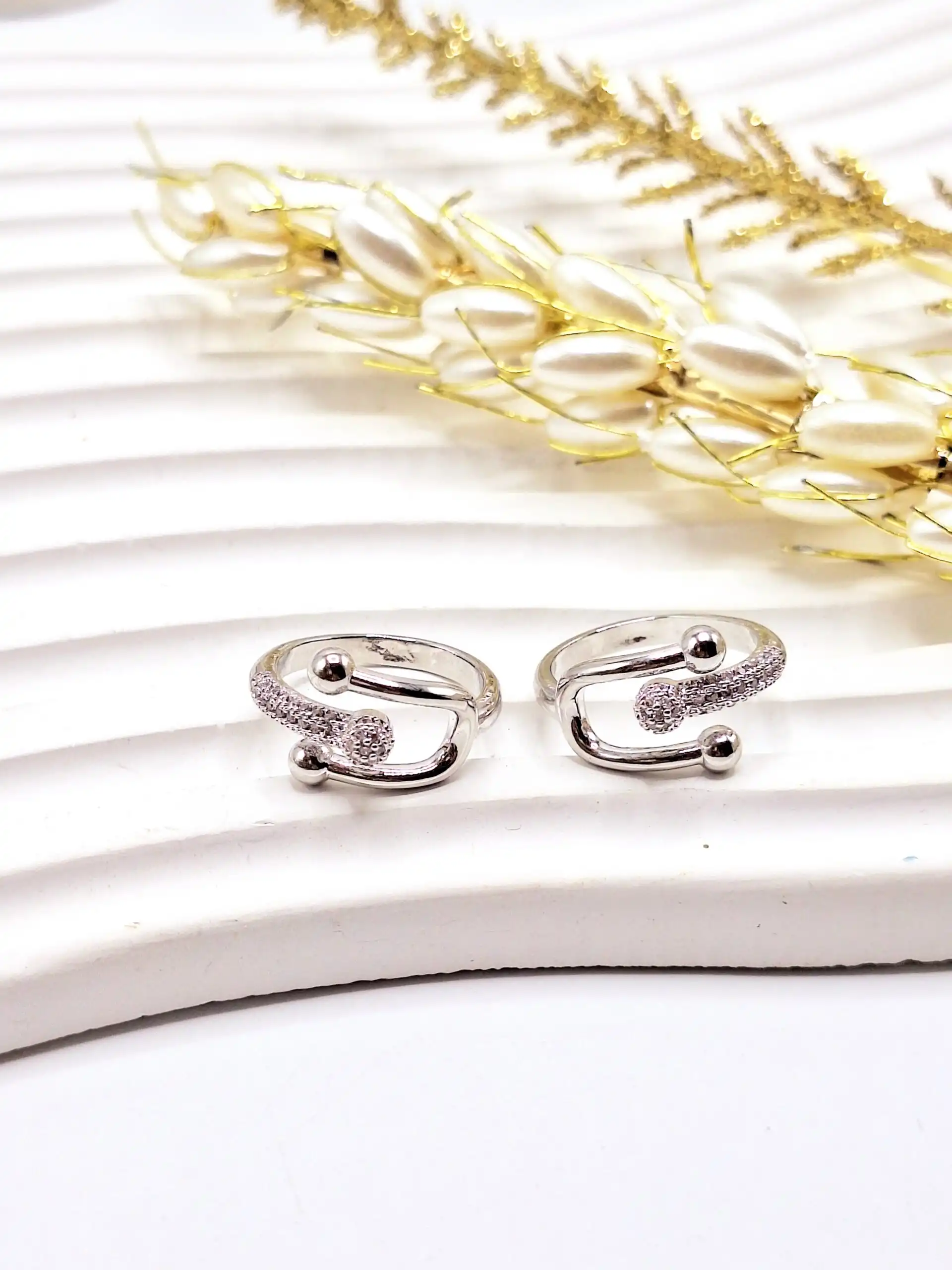 انگشتر تیفانی طرح مینیمال فری سایز