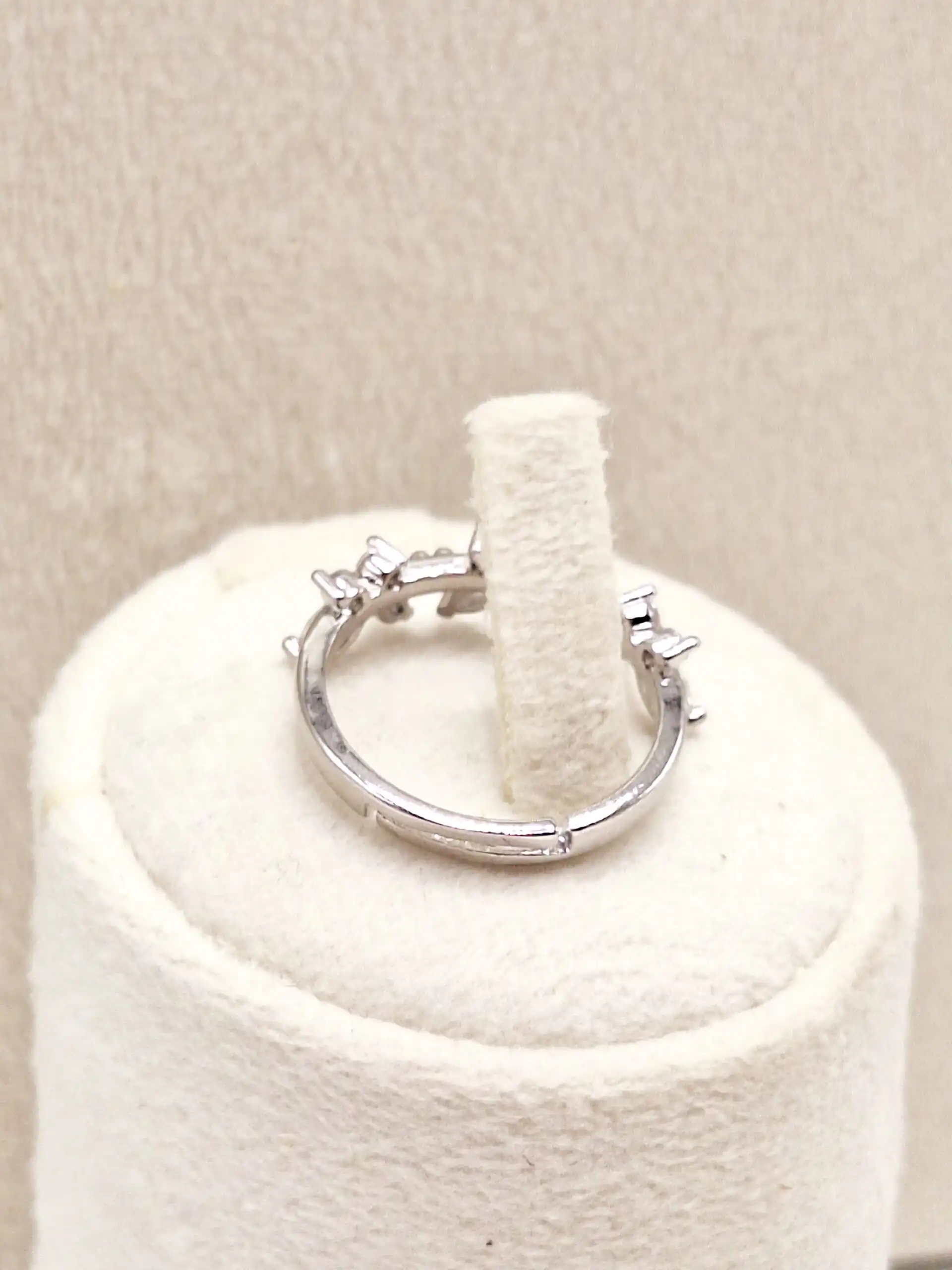 انگشتر جواهری طرح پروانه کیوت فری سایز