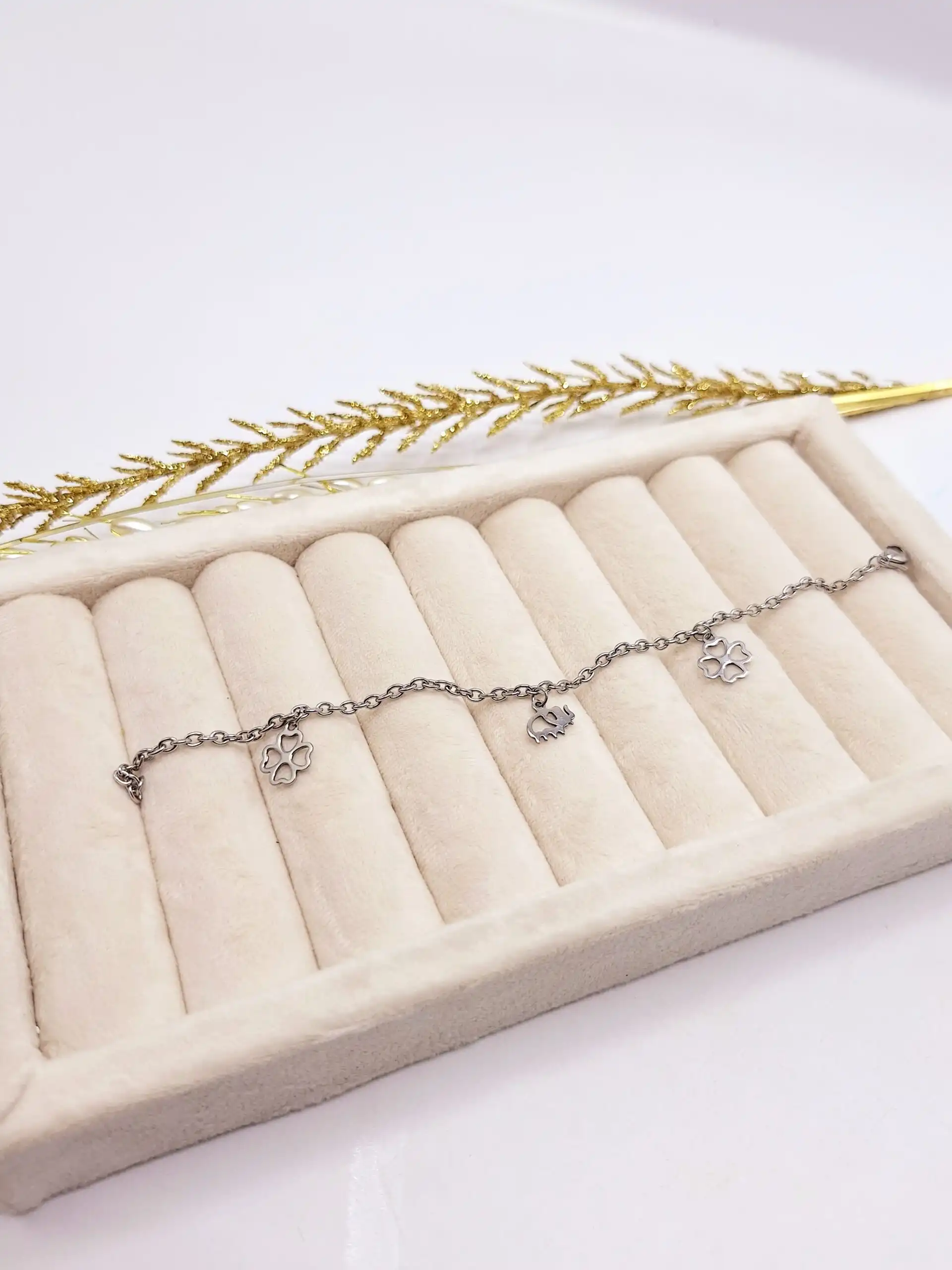 دستبند زنجیری استیل طرح رندم