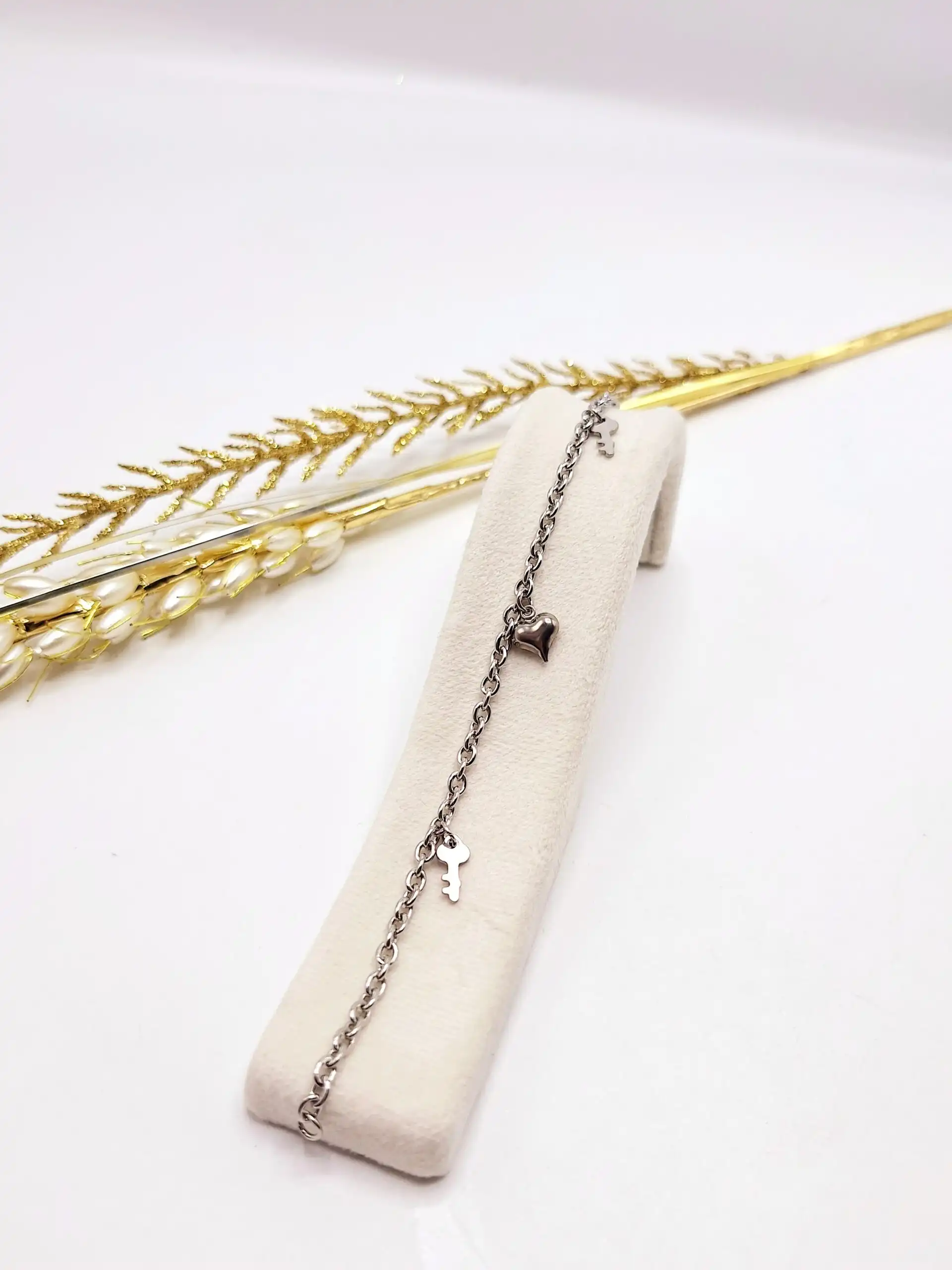 دستبند زنجیری استیل طرح رندم