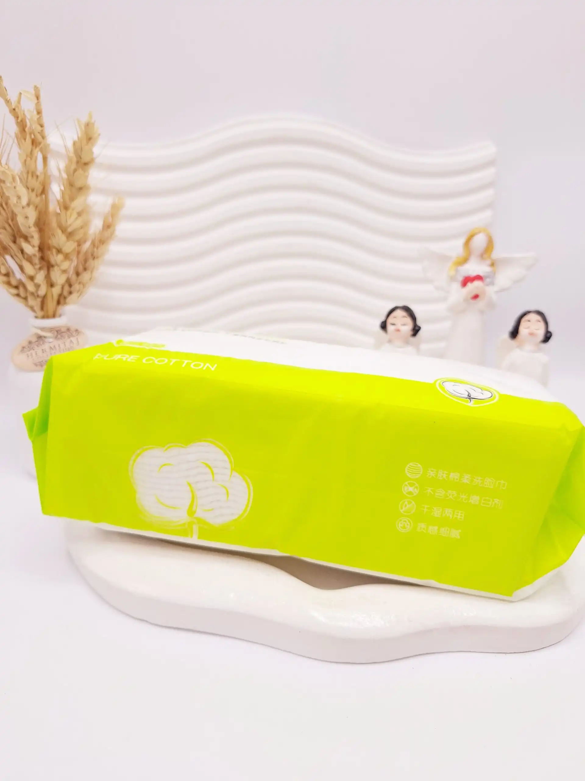 دستمال حوله ای Hanyan رنگ بدنه سبز کد 0538