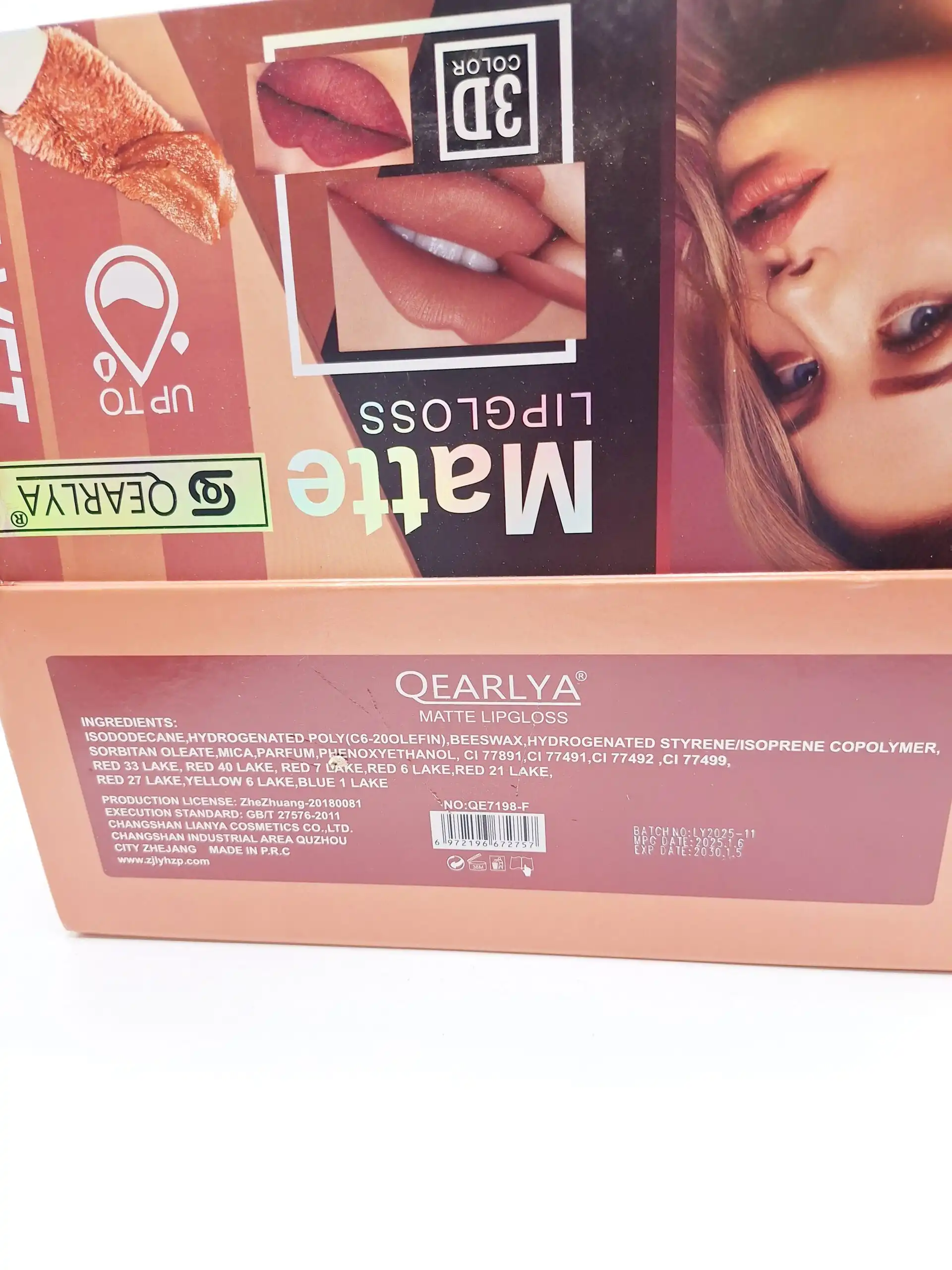 پک رژ مایع 9 تایی جذاب و خوش رنگ برند QEARLYA کد 7198